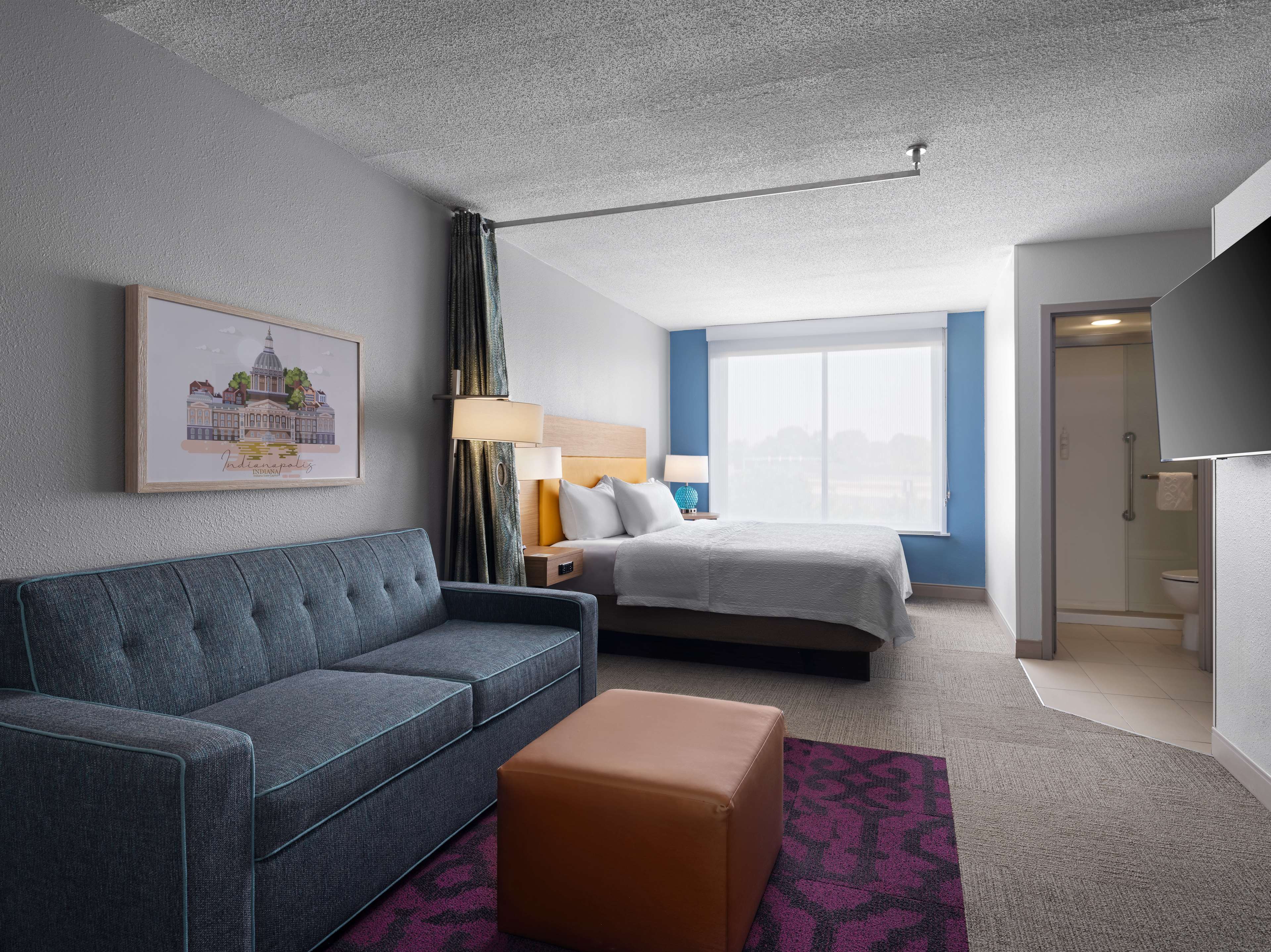 Home2 Suites by Hilton Indianapolis Keystone Crossing Room Type - 1KG HEARING ACC STUDIO STE