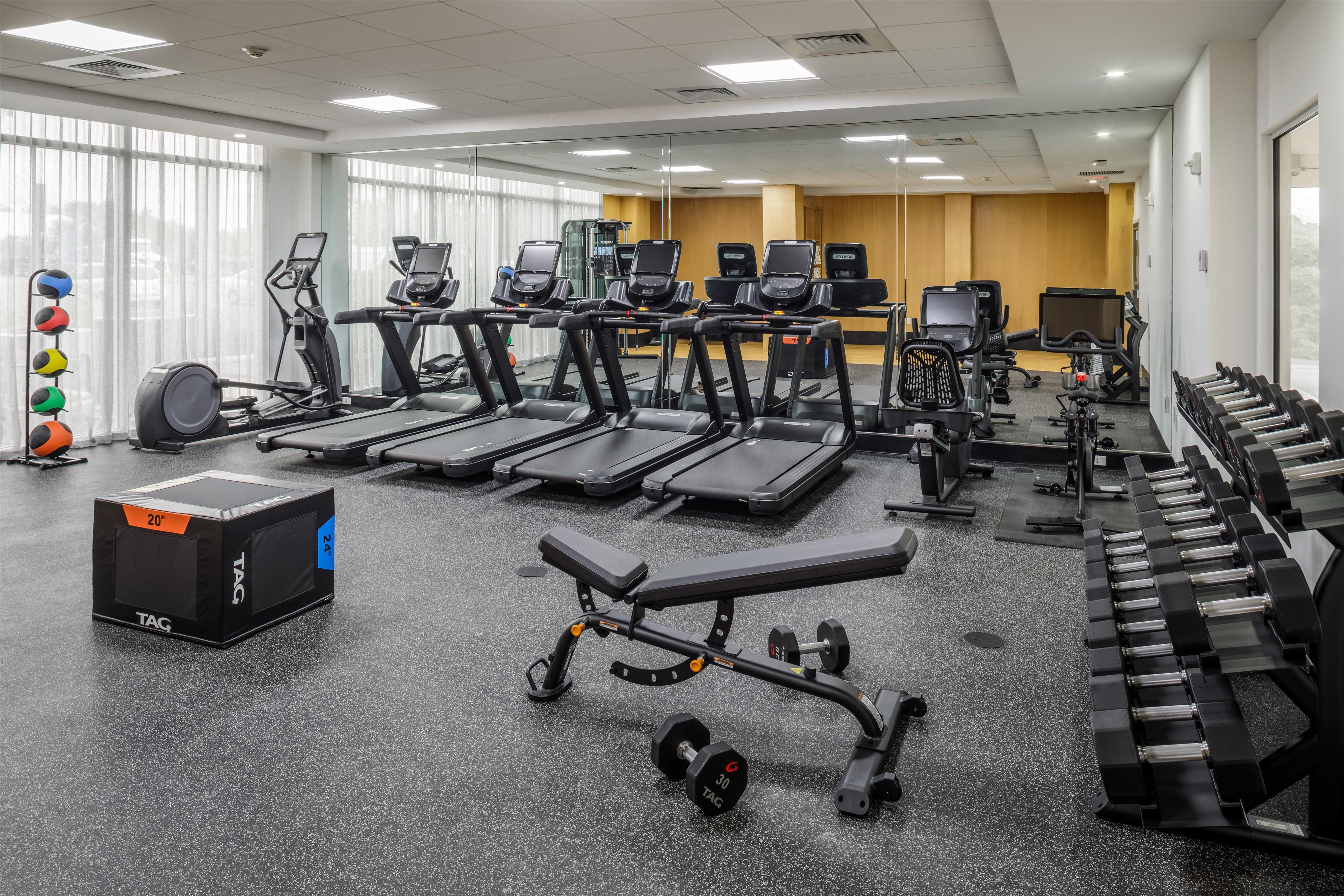 Health club fitness center gym | DoubleTree by Hilton Sarasota Bradenton Airport