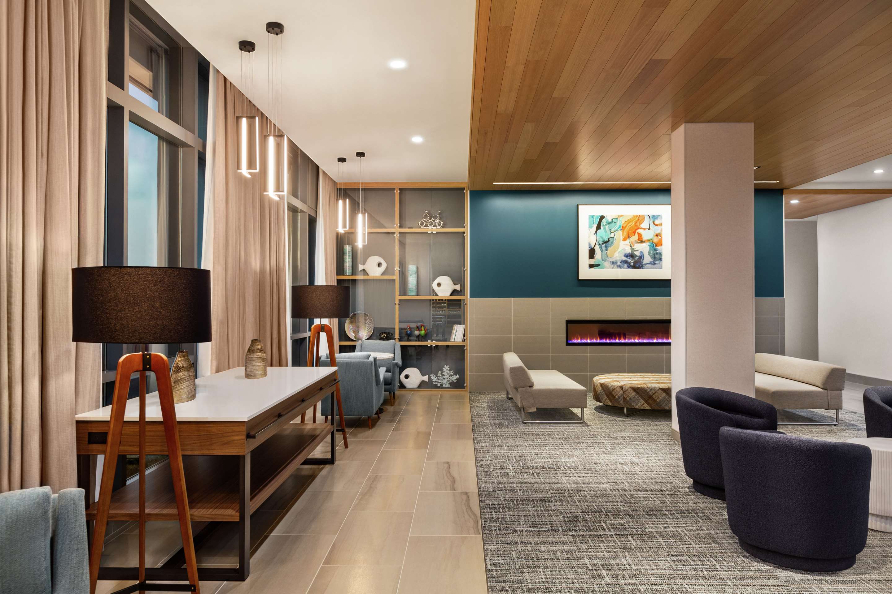 Lobby | Hampton Inn & Suites San Mateo-San Francisco Airport