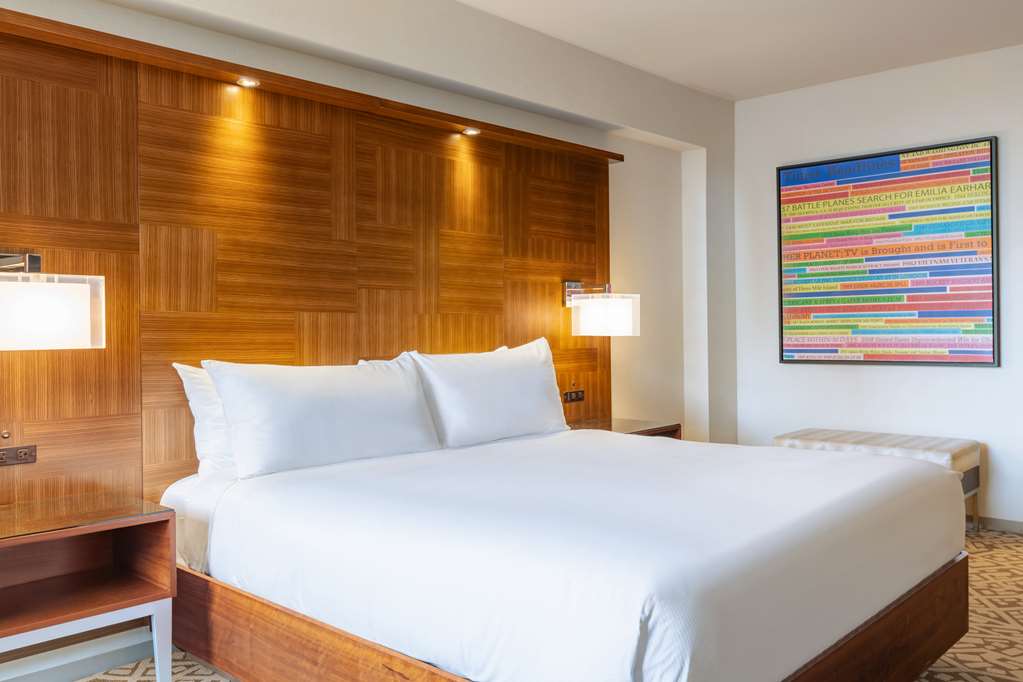 Hilton Times Square Room Type - King Corner Studio Suite with Sofa Bed and City View Hilton Times Square Room Type - King Corner Studio Suite with Sofa Bed and City View