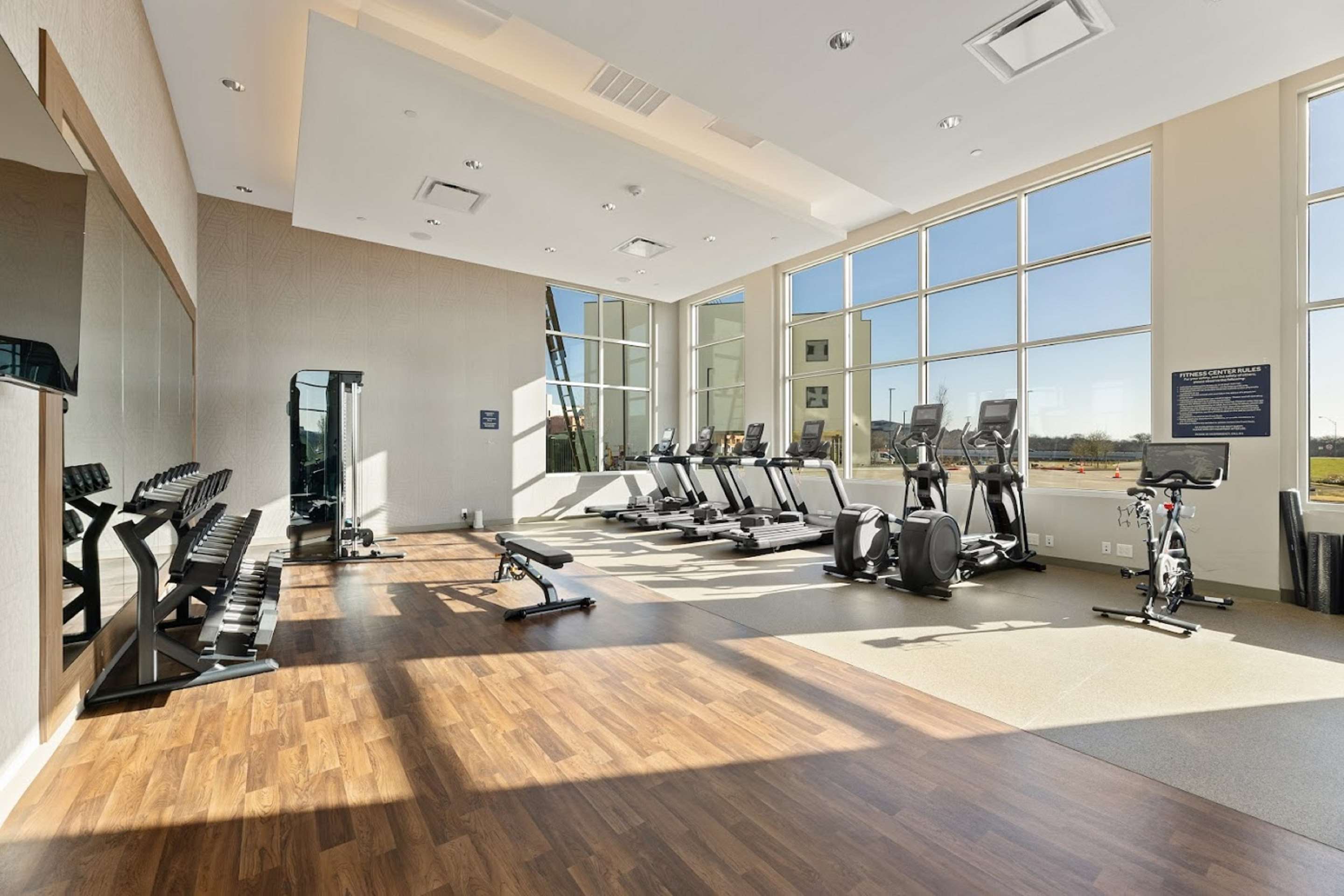 Health club fitness center gym | Embassy Suites by Hilton Irving Las Colinas