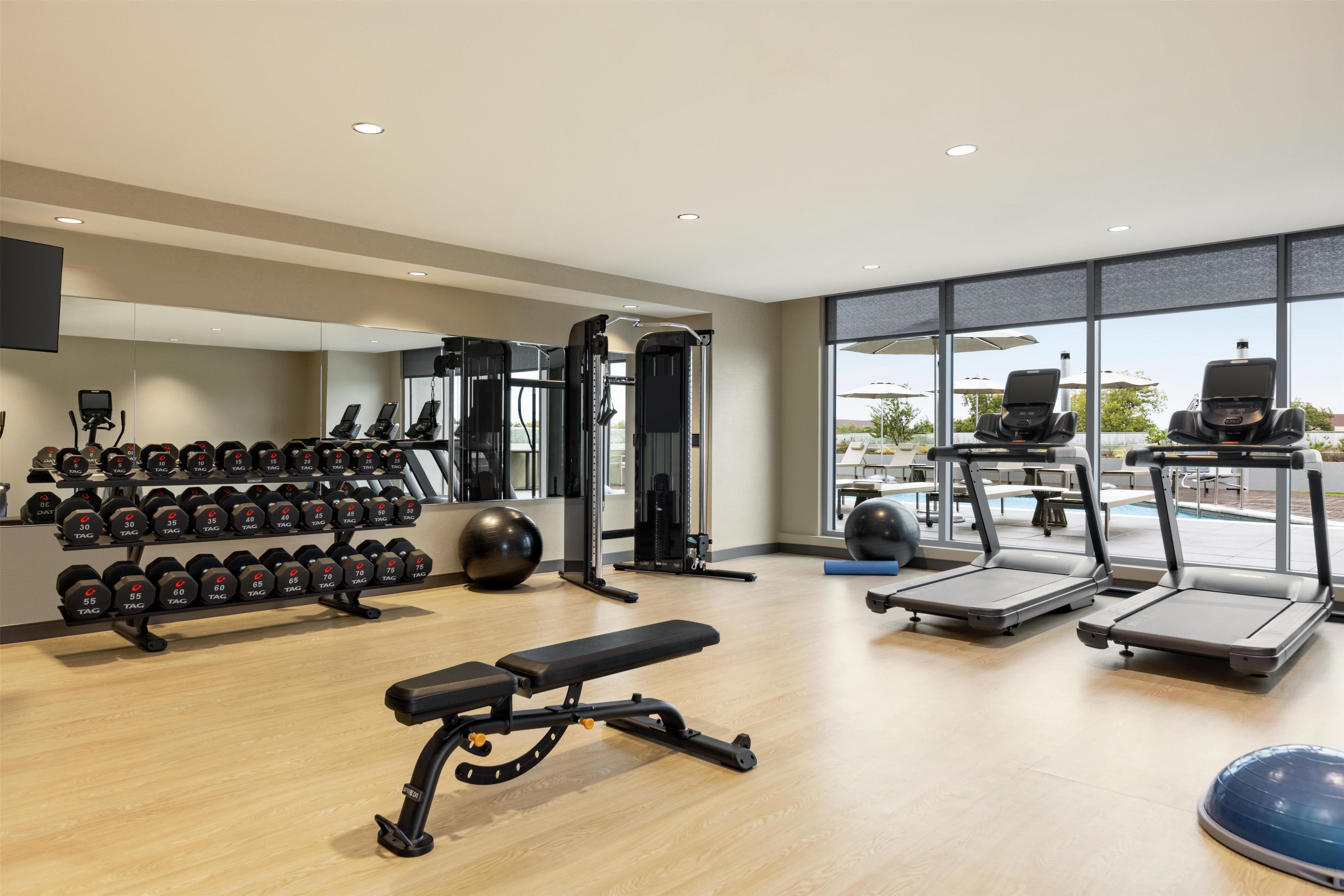 Health club fitness center gym | Doubletree by Hilton Abilene Downtown Convention Center