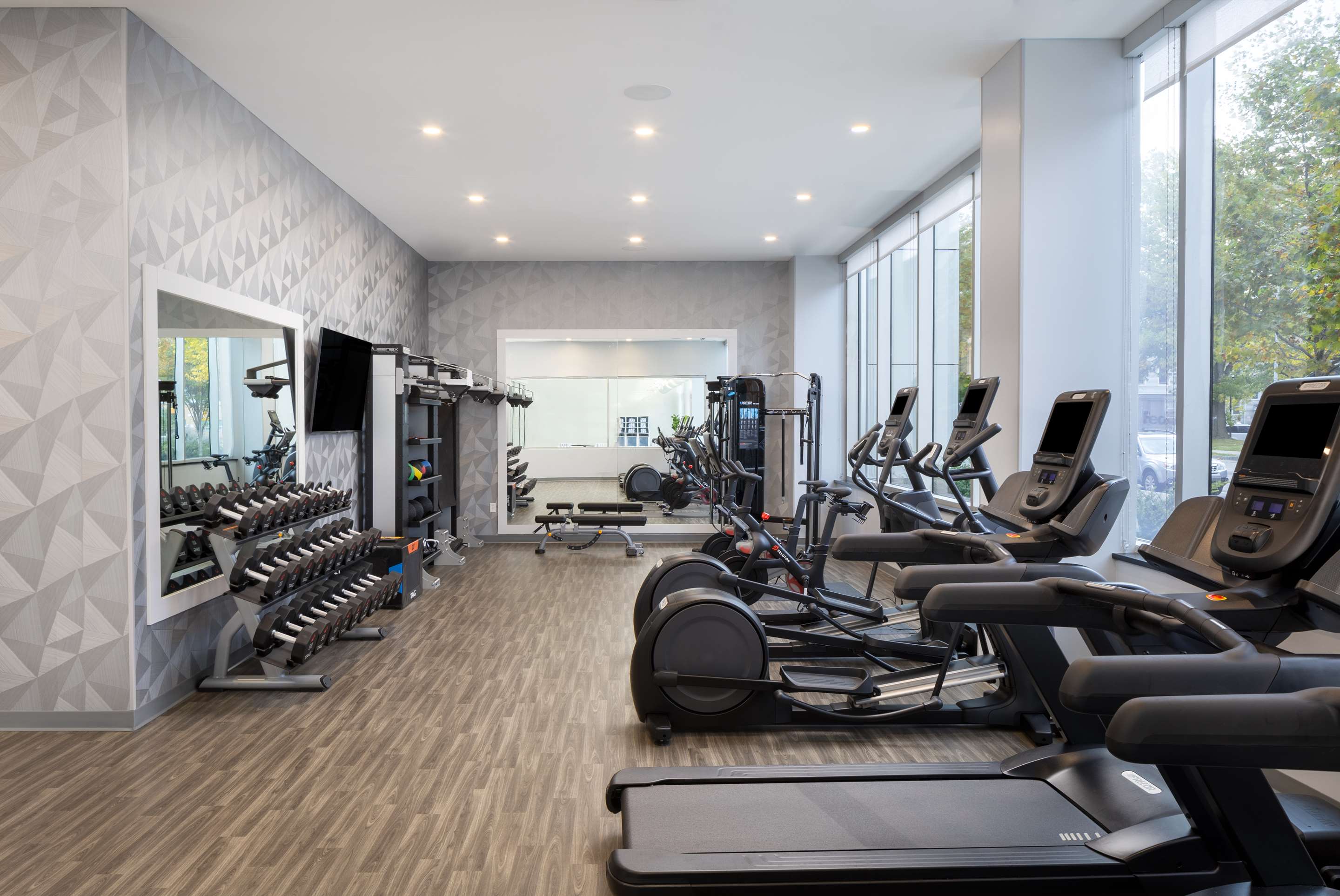 Health club fitness center gym | Hampton Inn & Suites Rochester Downtown