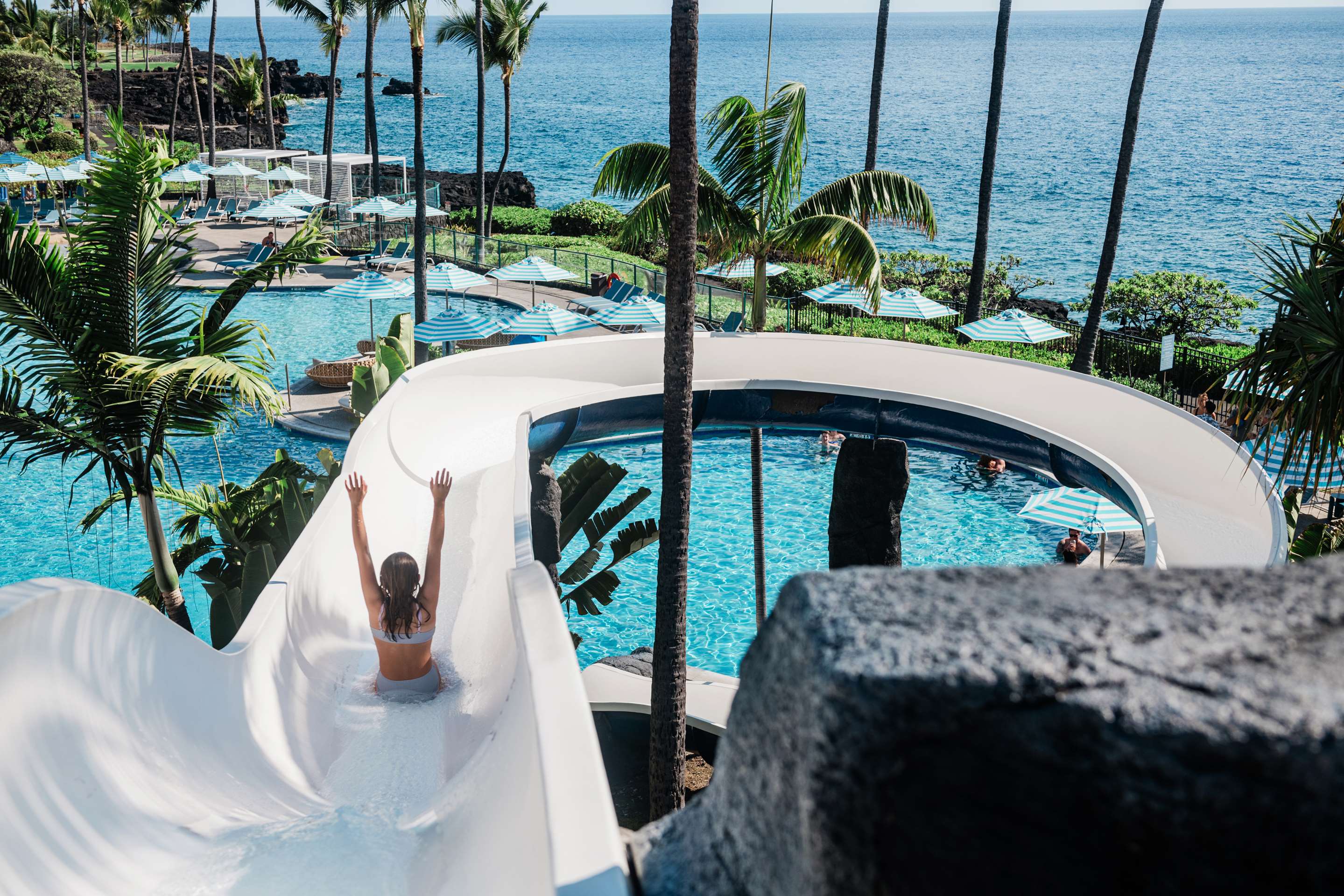 Family Pool Waterslide | OUTRIGGER Kona Resort and Spa