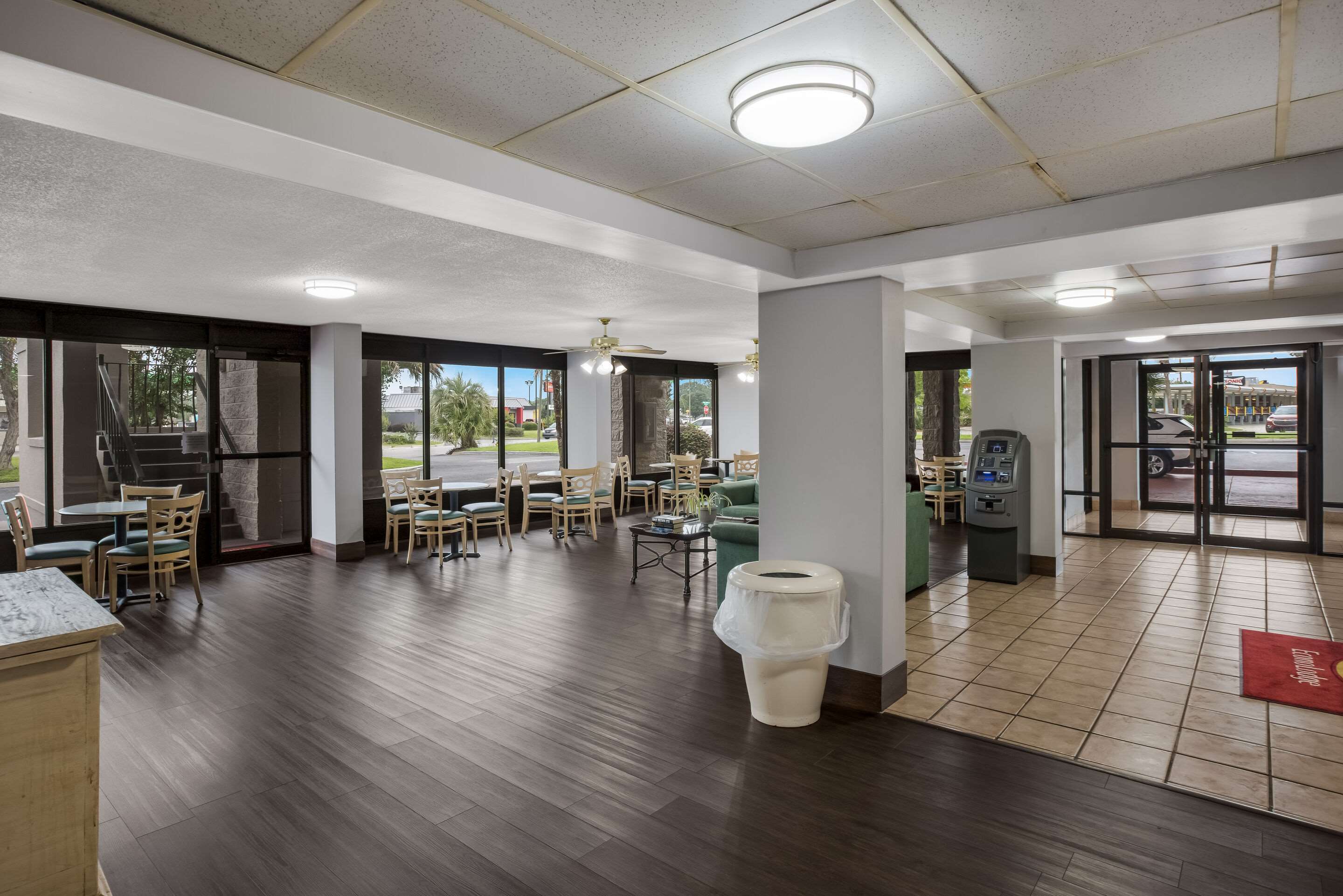 Spacious lobby