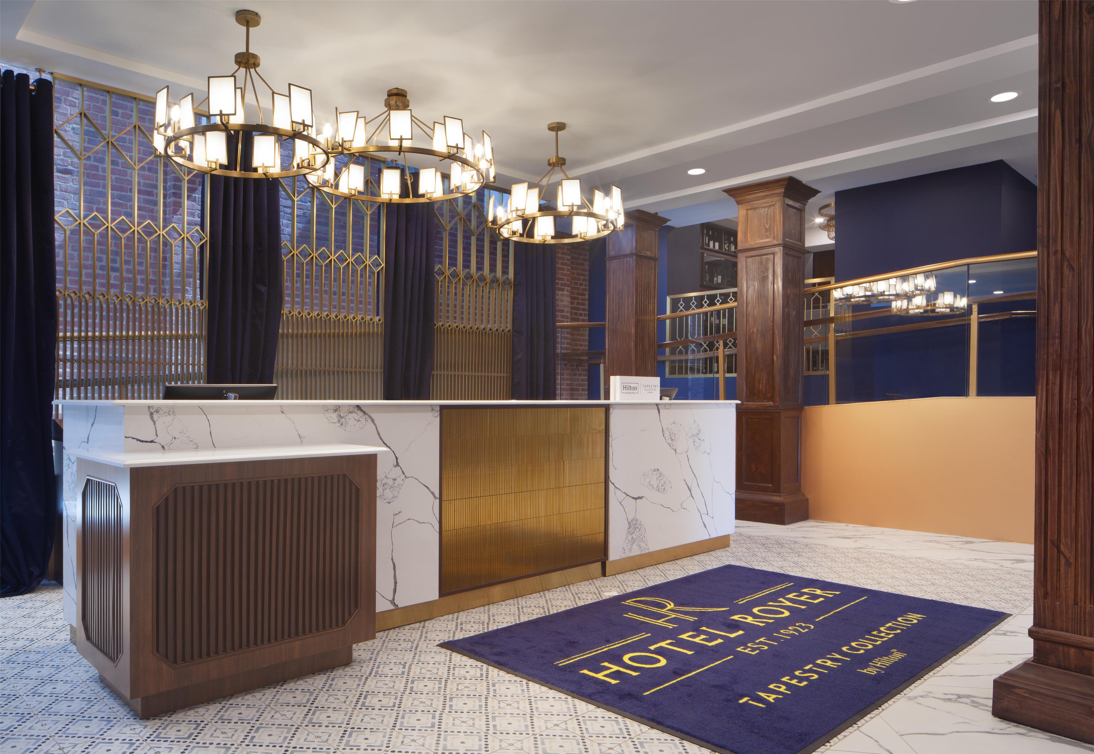 Reception | Hotel Royer Urbana Champaign, Tapestry Collection by Hilton