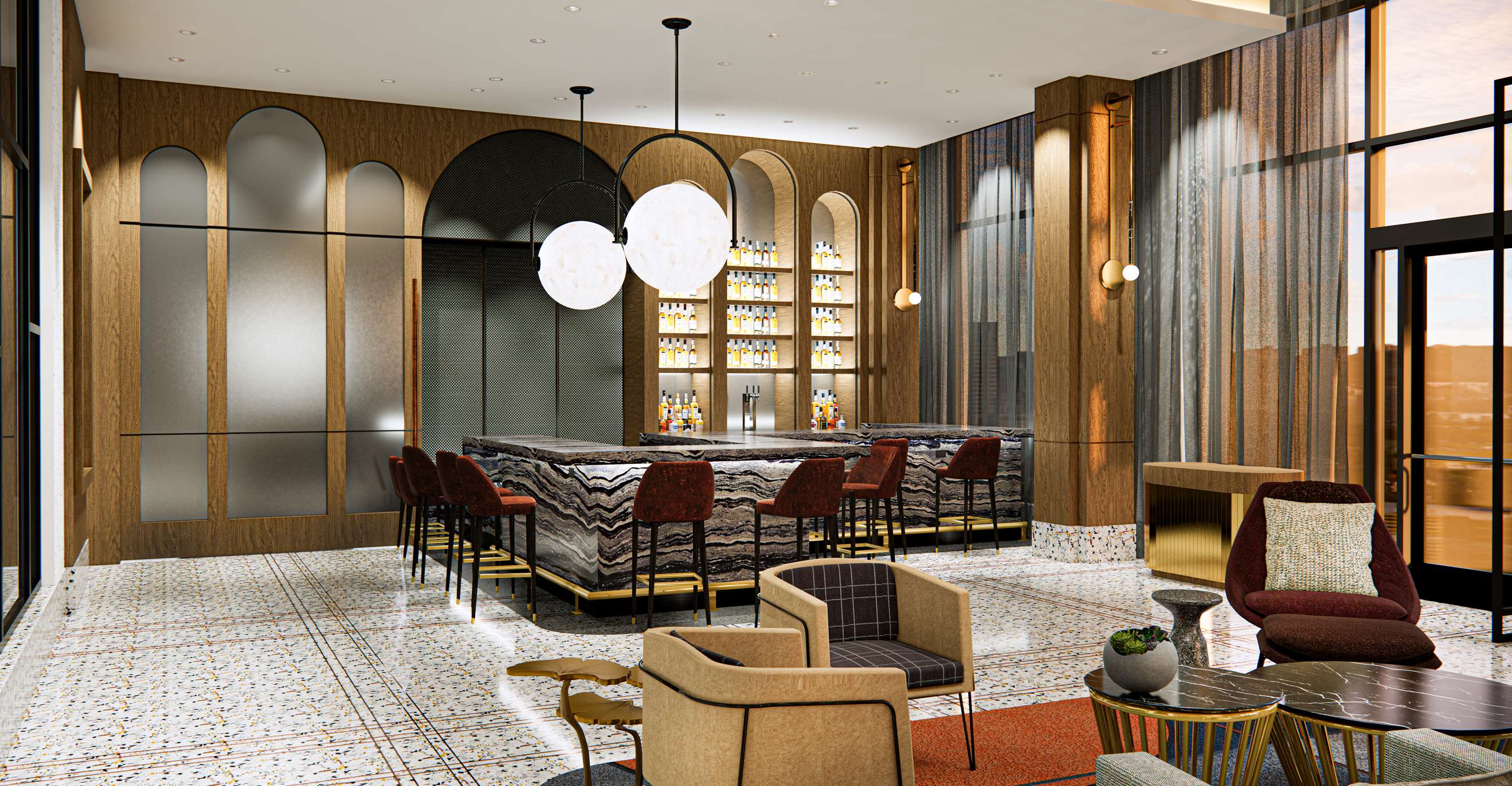 Lobby | The Godfrey Detroit, Curio Collection By Hilton