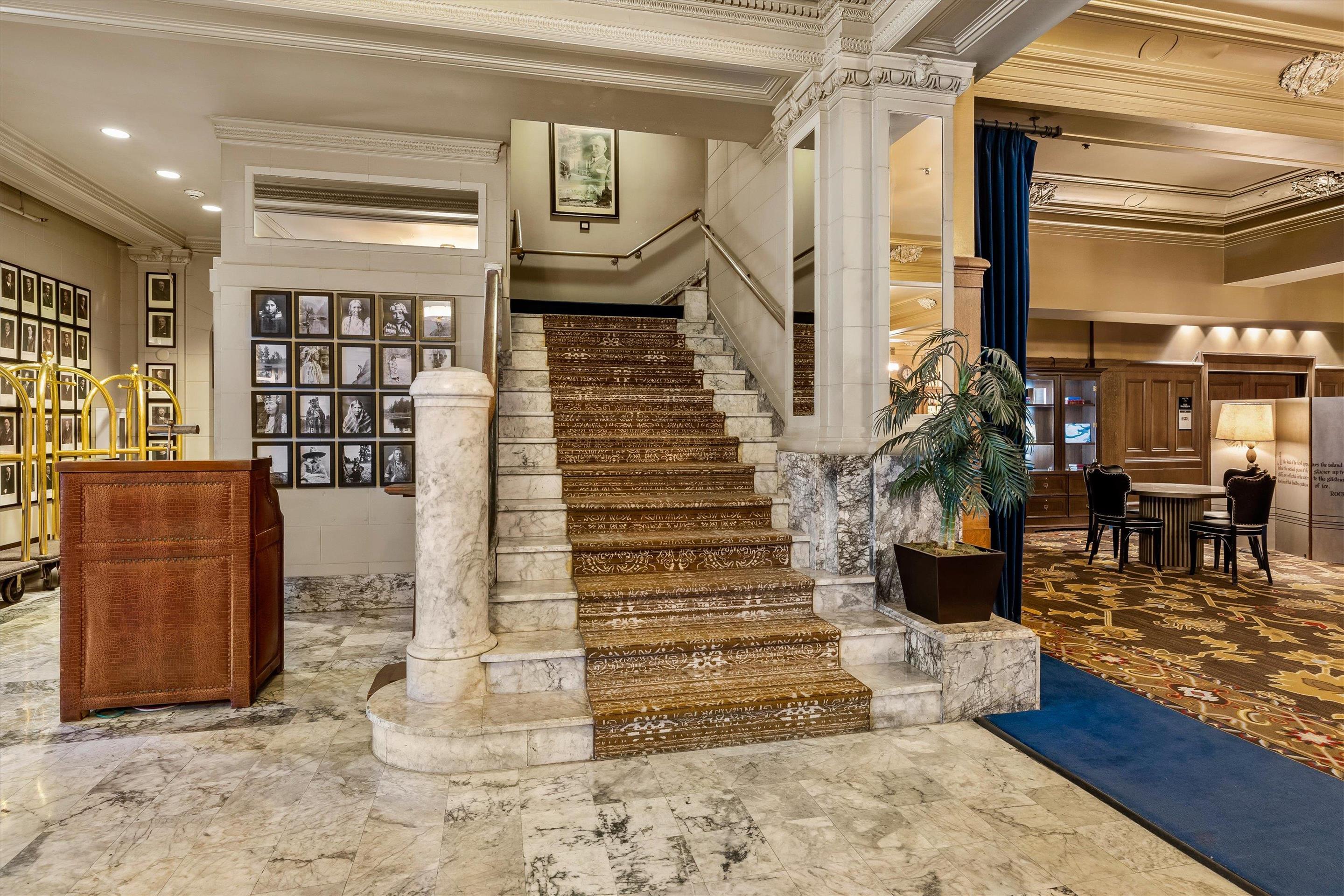 Lobby Grand Staircase | Arctic Club Hotel