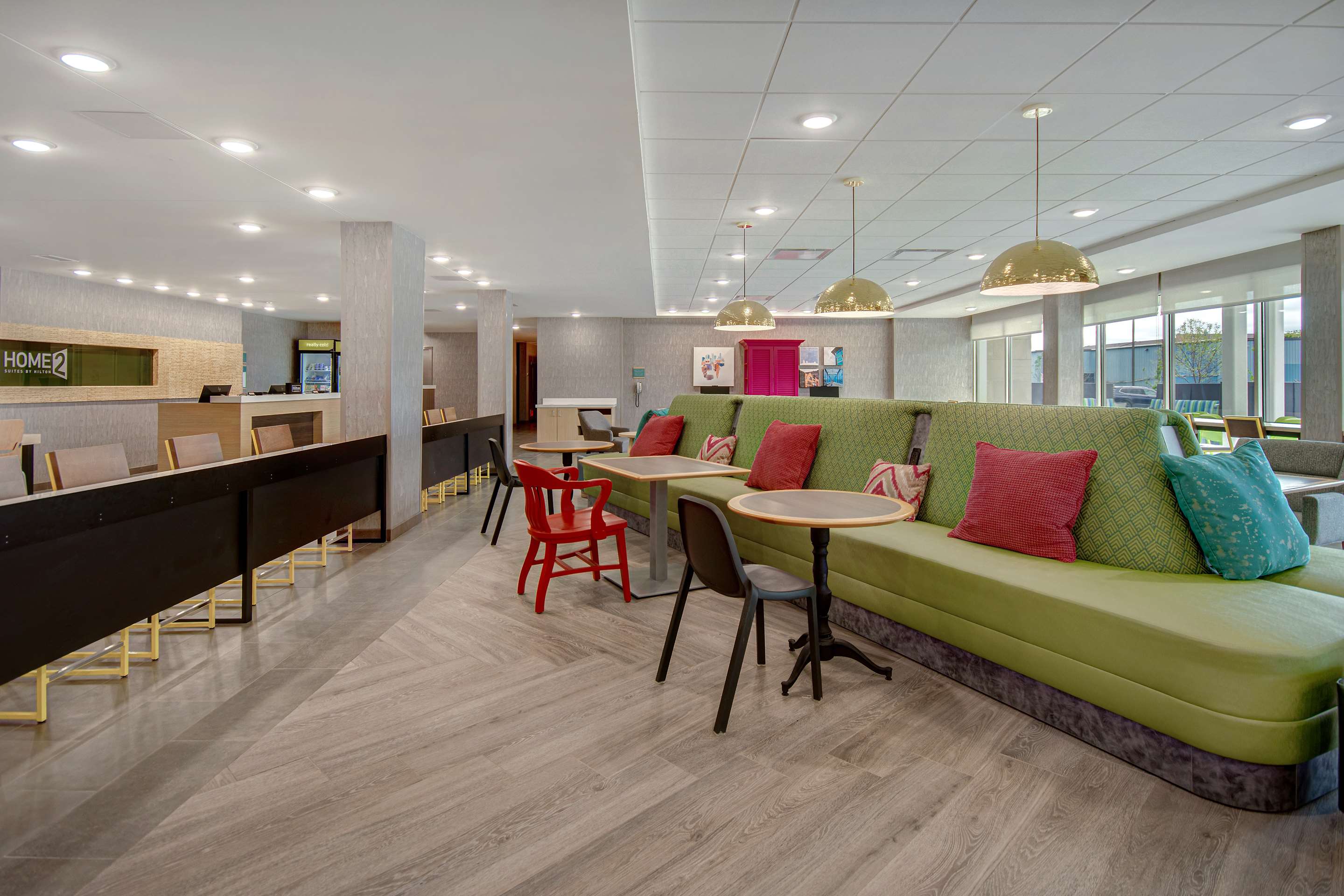Lobby | Home2 Suites By Hilton Grand Rapids Airport