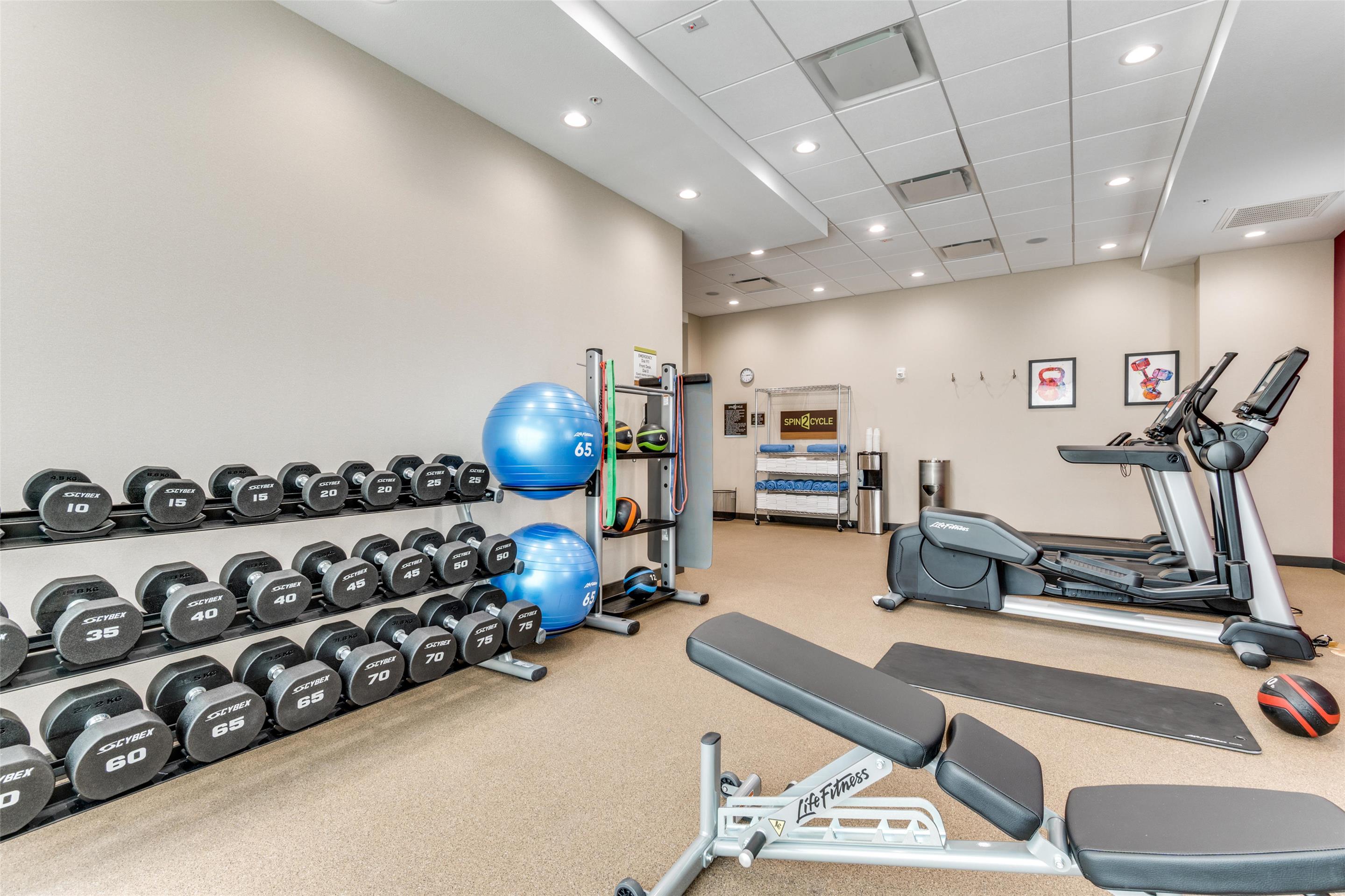 Health club fitness center gym | Home2 Suites by Hilton Dallas Medical District Lovefield