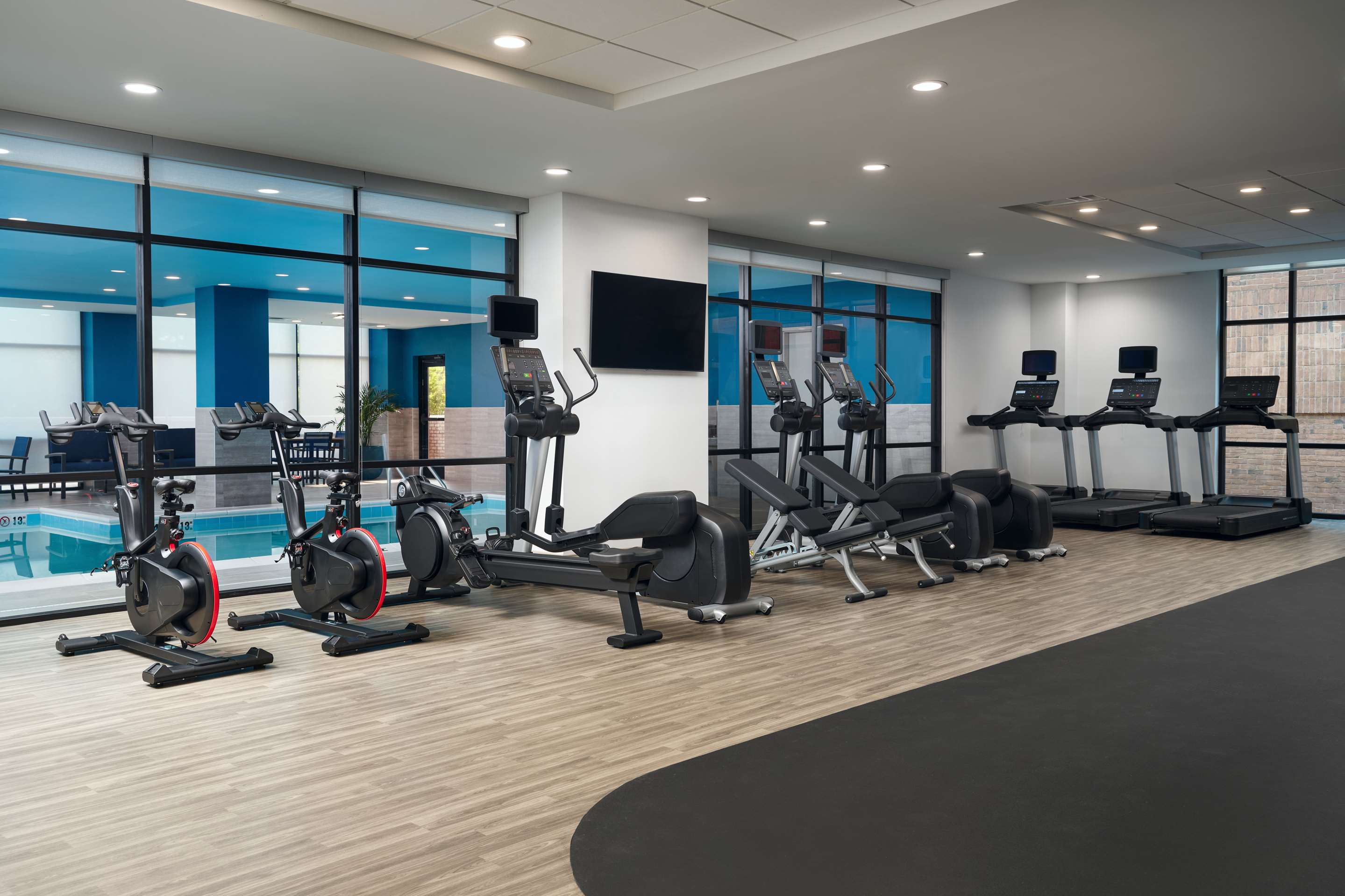 Health club fitness center gym | Hampton Inn Towson Downtown