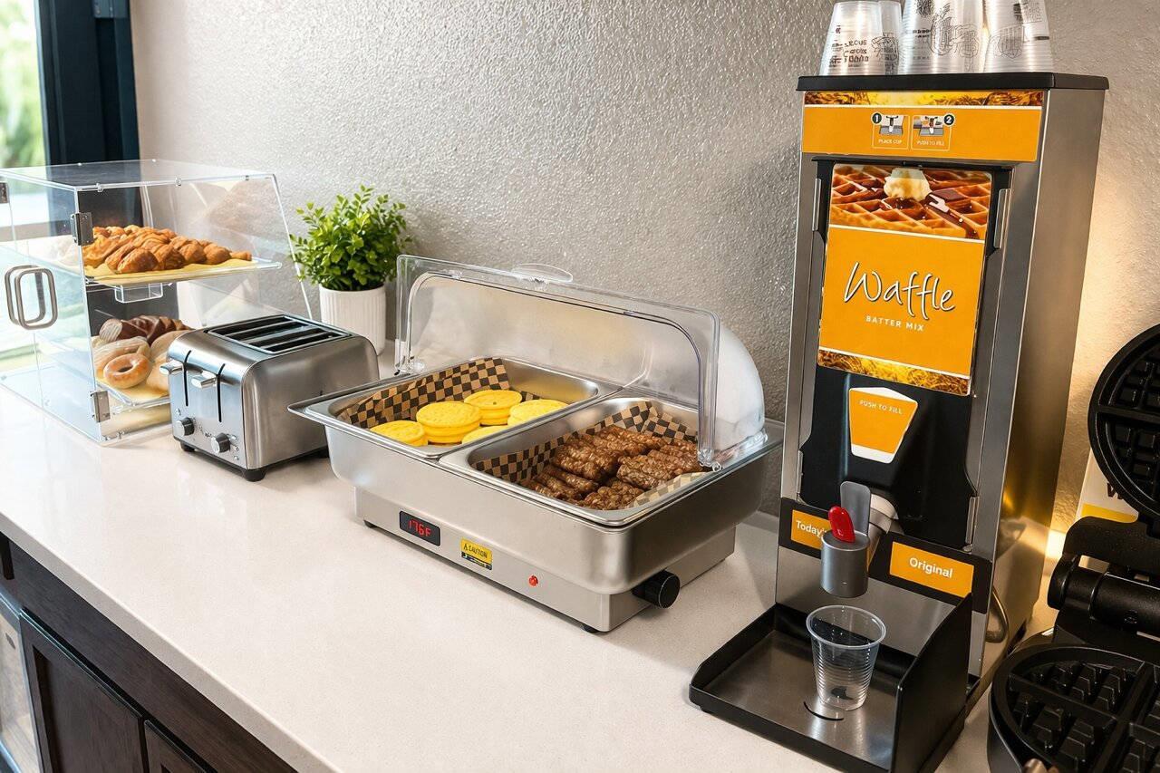 Assorted breakfast items | Quality Inn Yuba City/Marysville