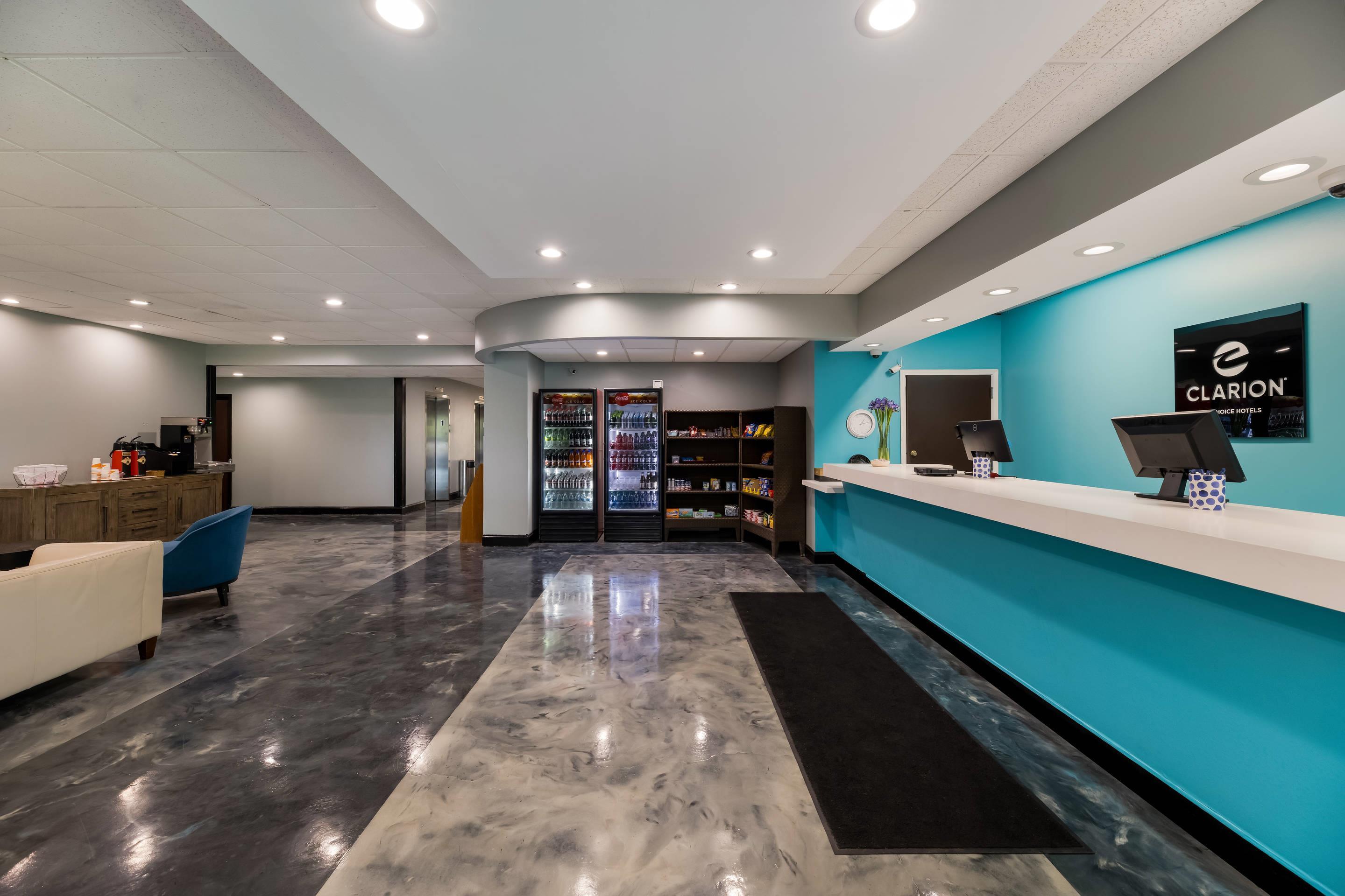 Spacious lobby