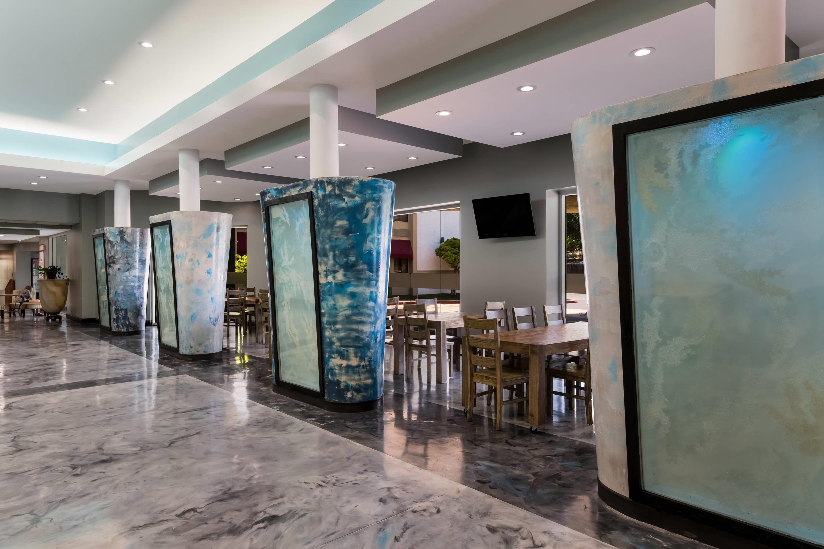 Spacious lobby