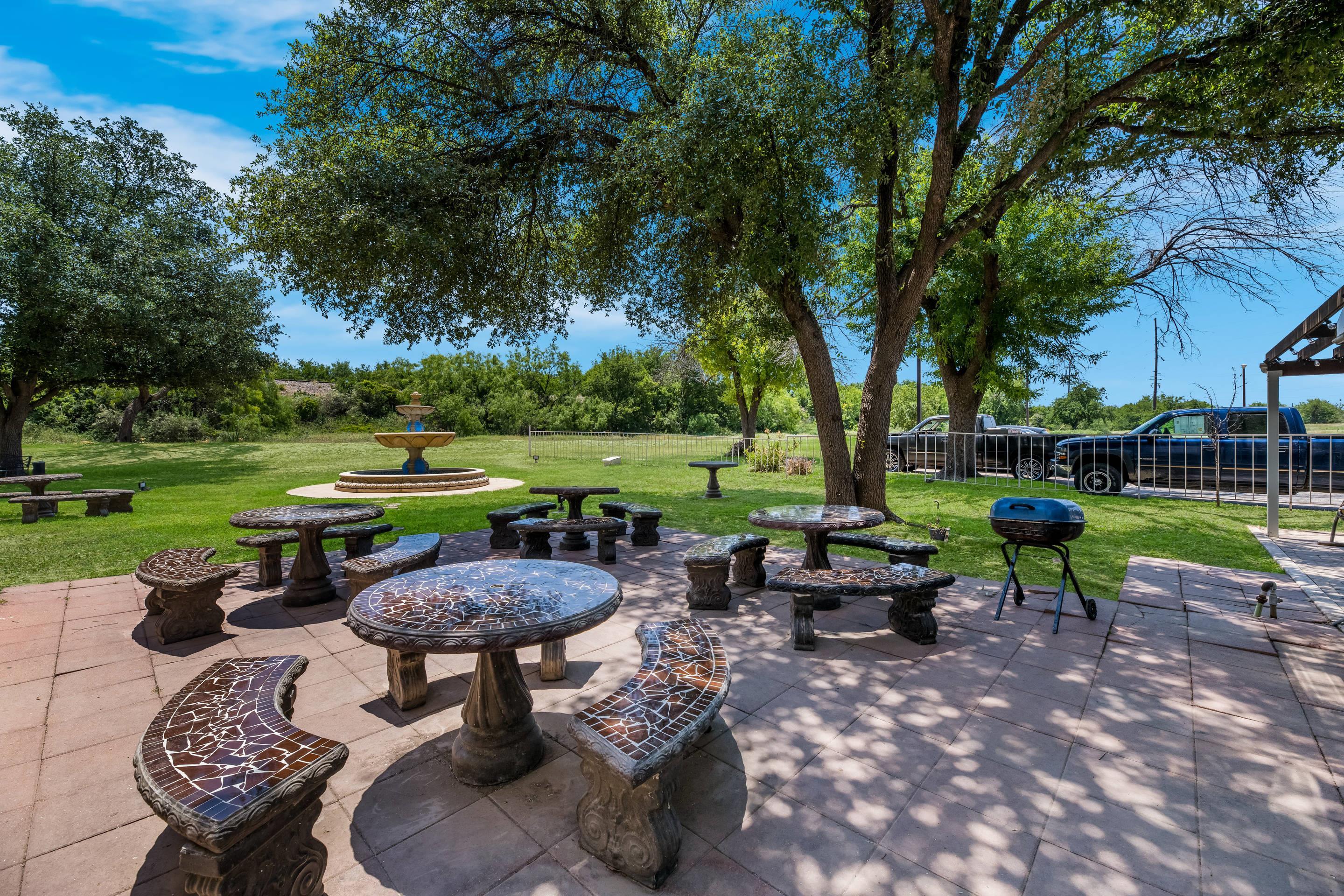 Hotel patio