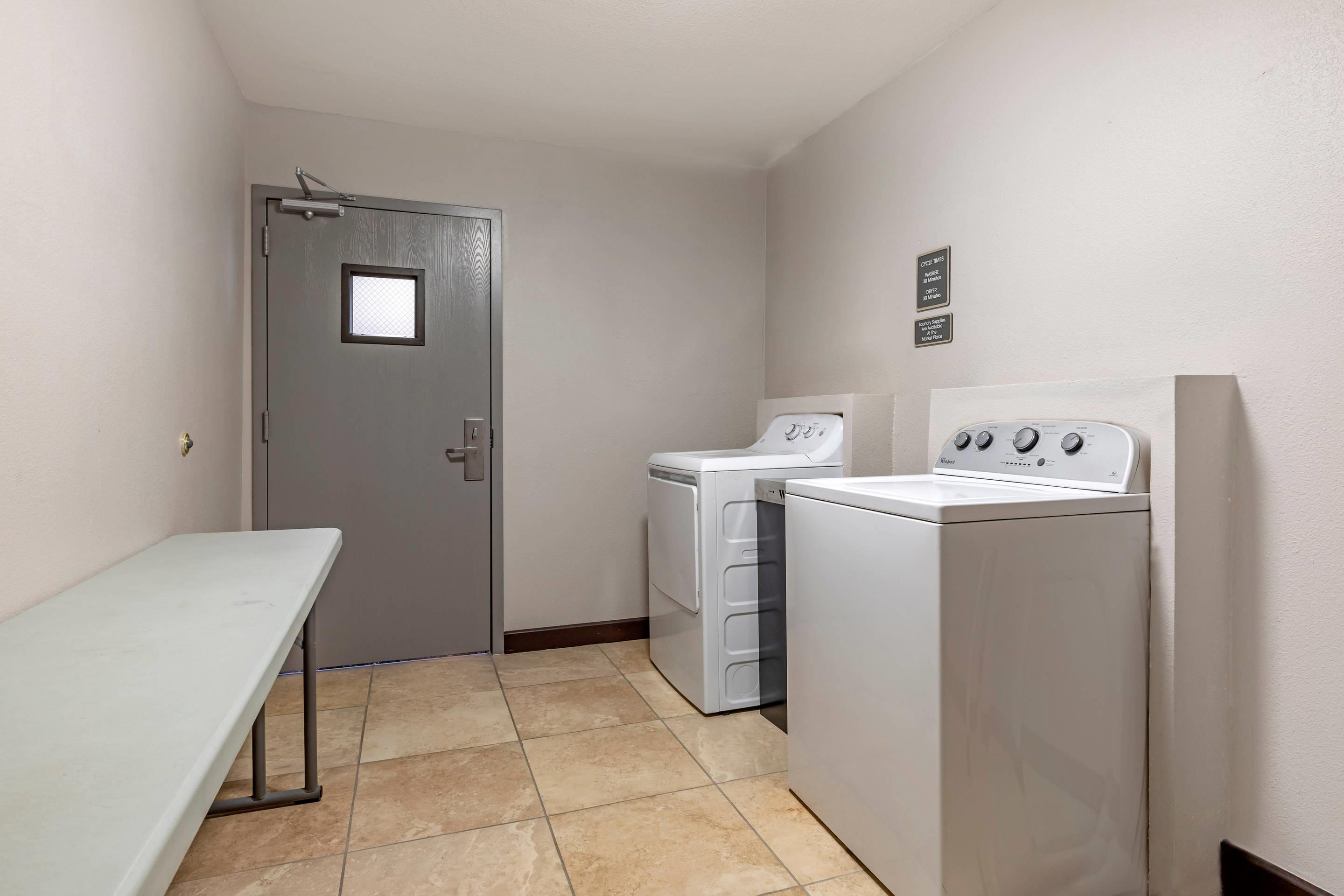 Guest laundry facilities