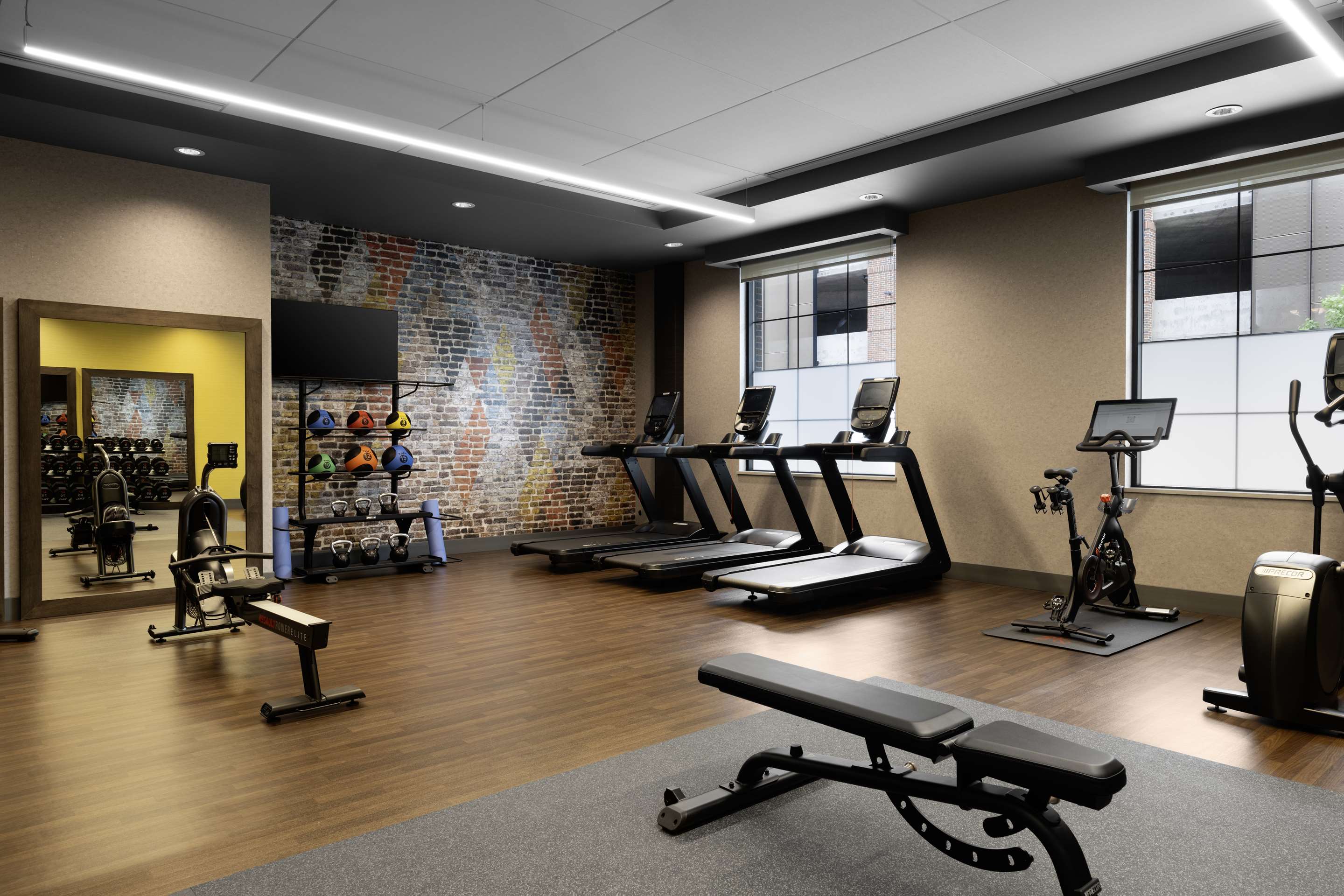 Health club fitness center gym | Hotel Nickel Plate Fishers, Tapestry Collection By Hilton