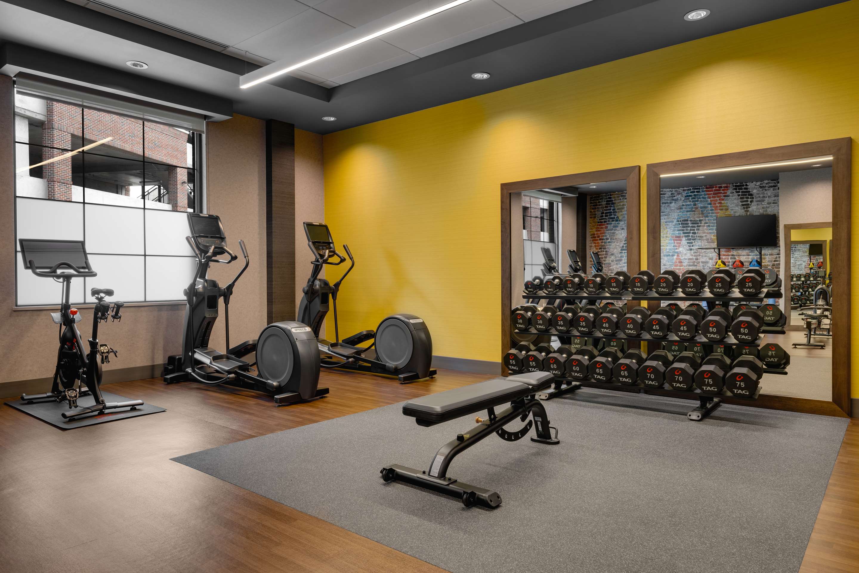 Health club fitness center gym | Hotel Nickel Plate Fishers, Tapestry Collection By Hilton