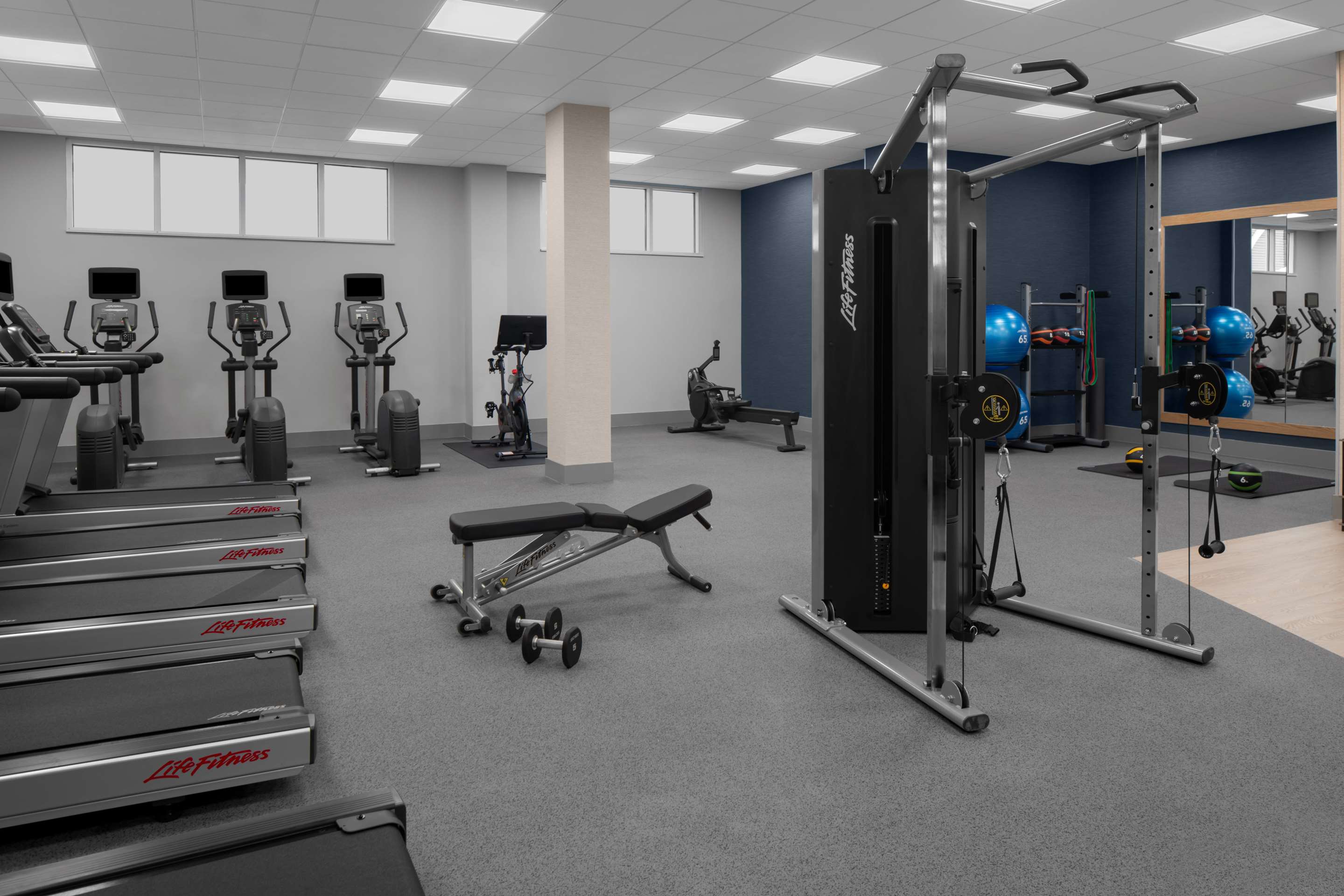 Health club fitness center gym | Homewood Suites By Hilton Charlotte Uptown First Ward