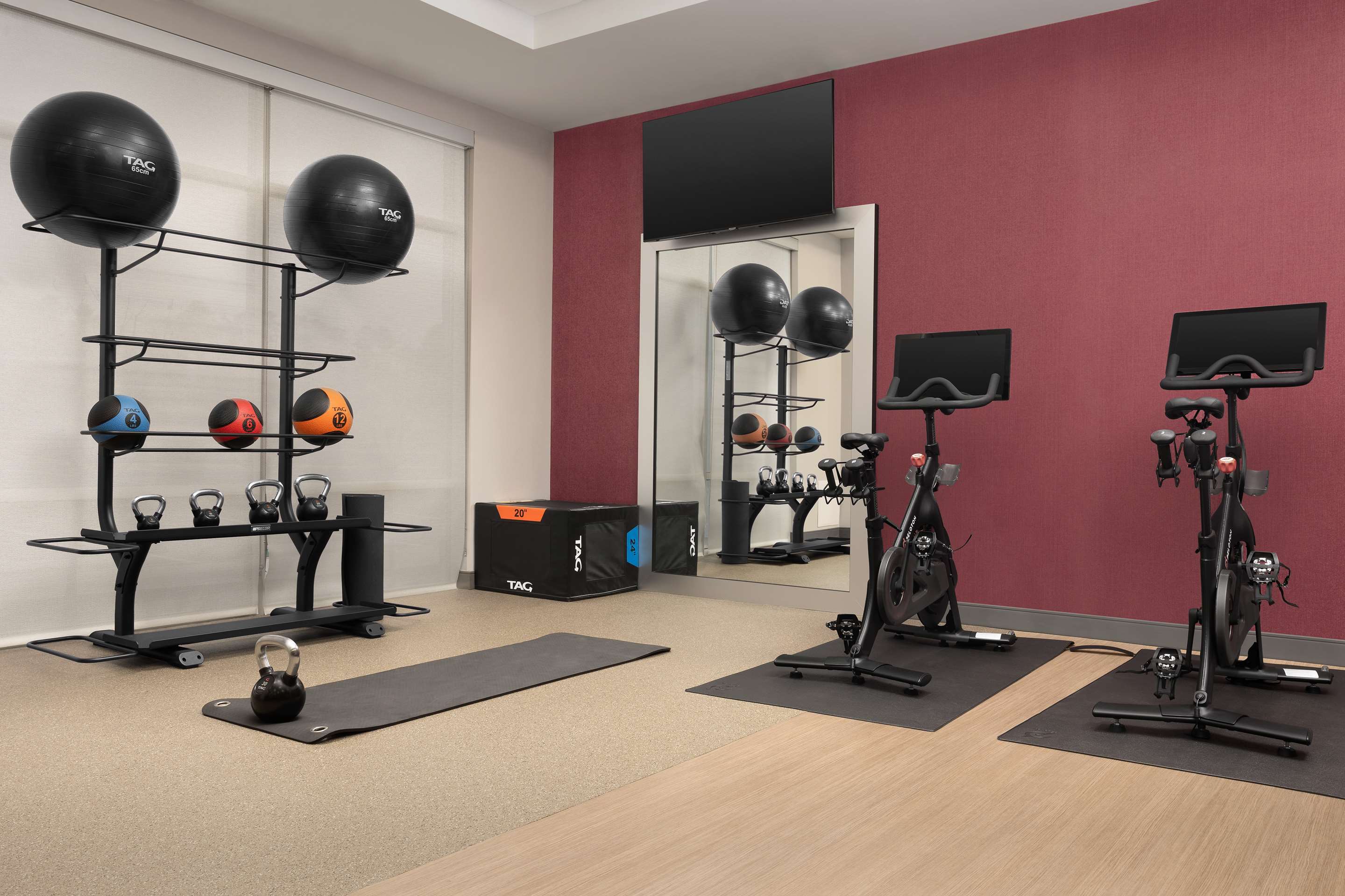 Health club fitness center gym | Hampton Inn & Suites Durham University Medical Center