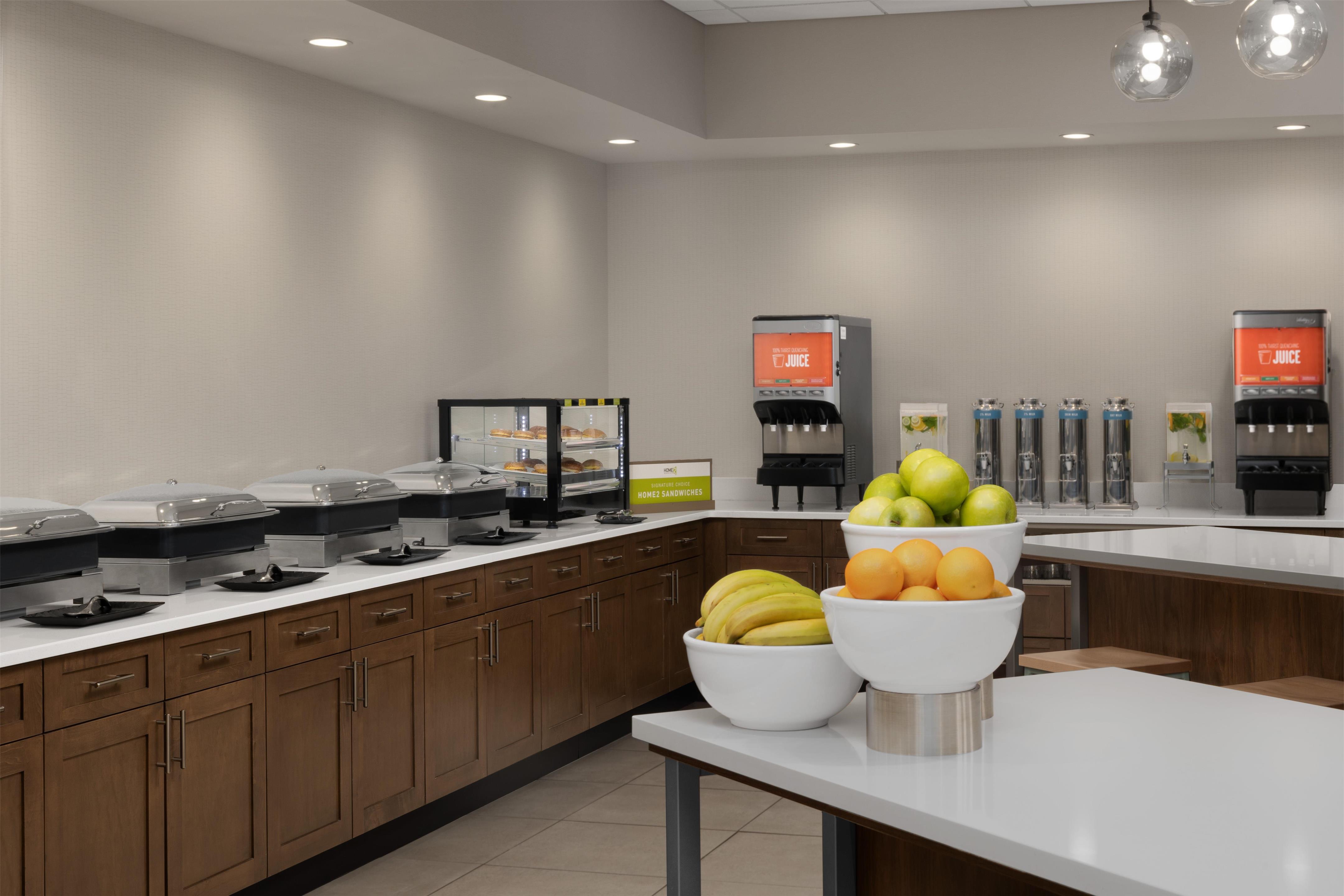 Breakfast Area | Home2 Suites by Hilton Durham University Medical Center