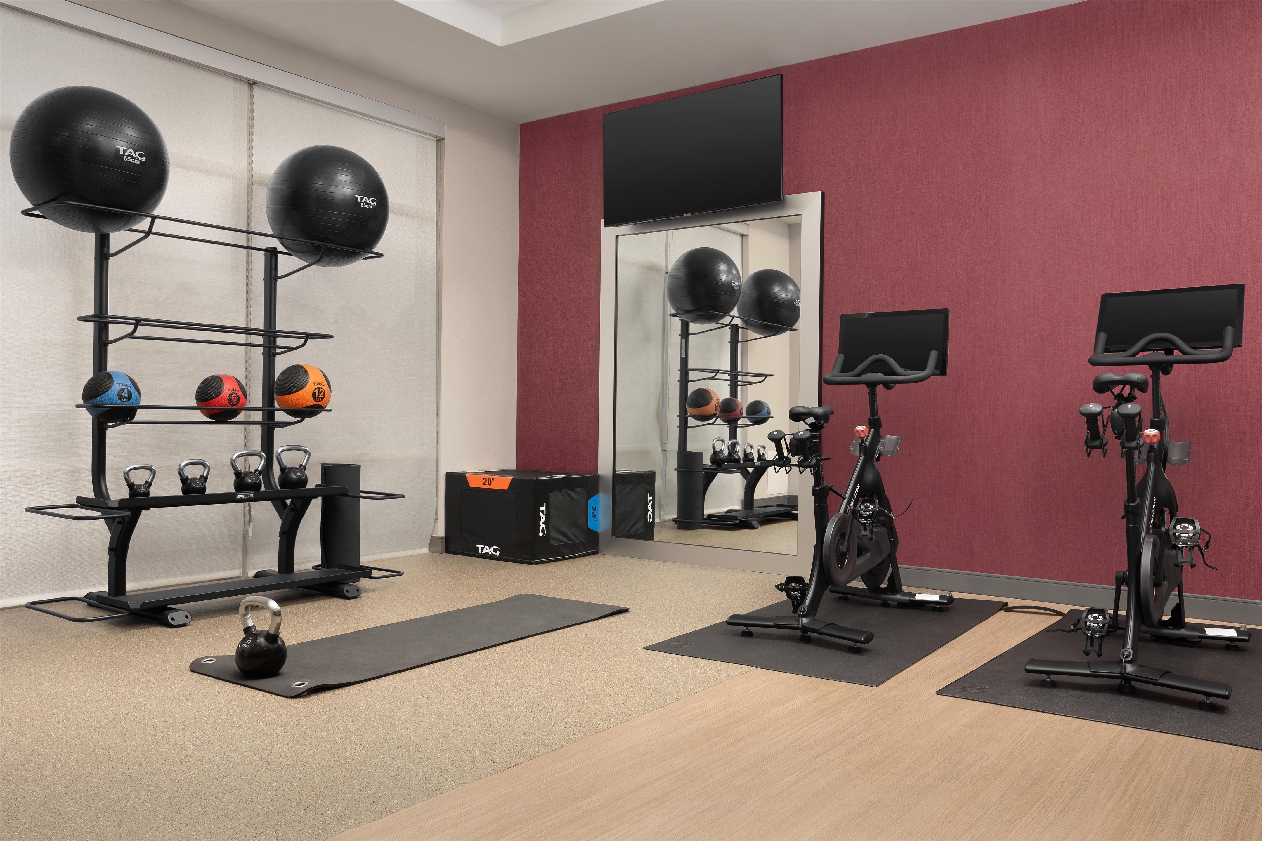 Health club fitness center gym | Home2 Suites by Hilton Durham University Medical Center