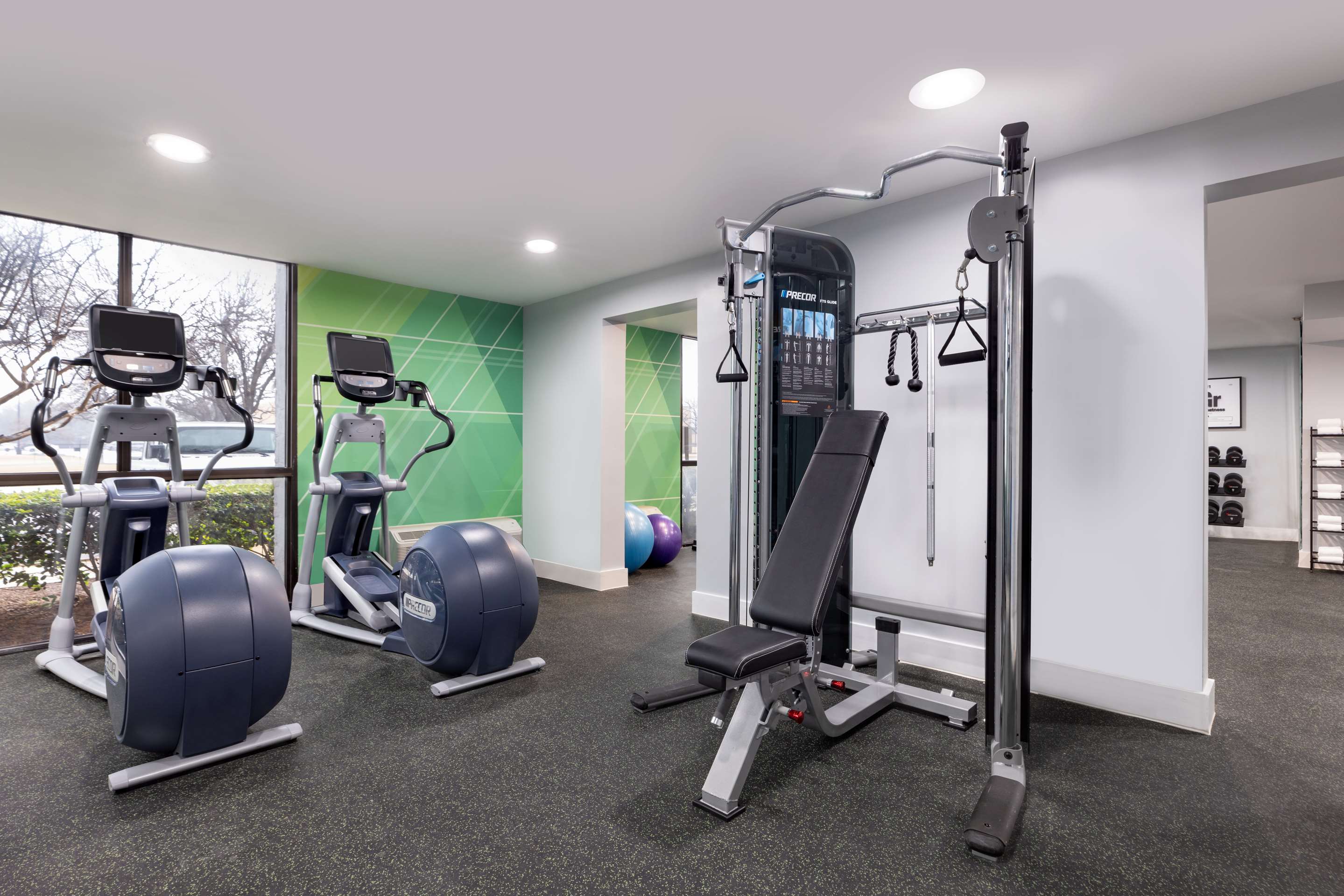 Health club fitness center gym | DoubleTree by Hilton Fort Worth South