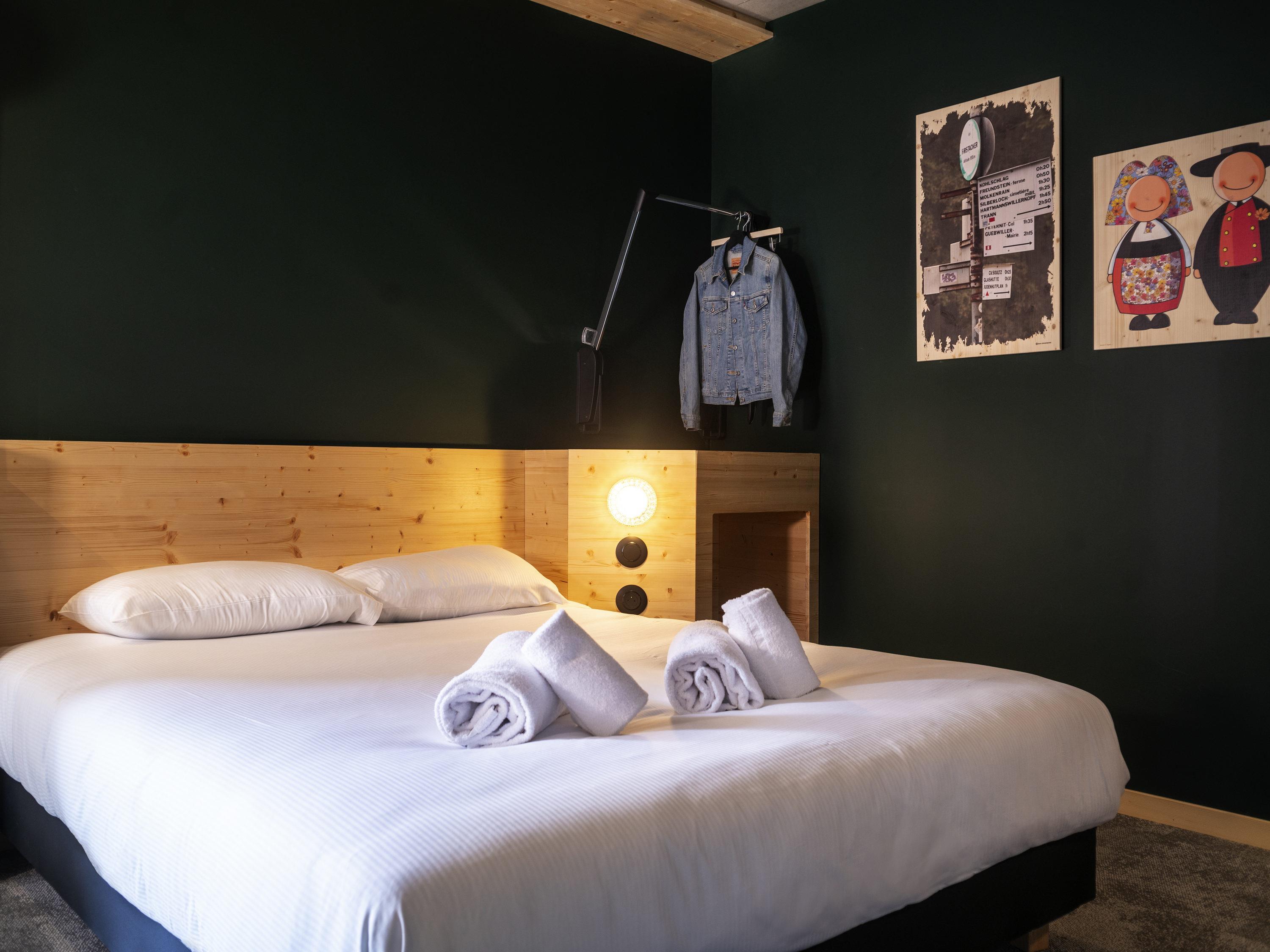 Greet Hotel Cernay Mulhouse Room Type - POP PRM room with double bed