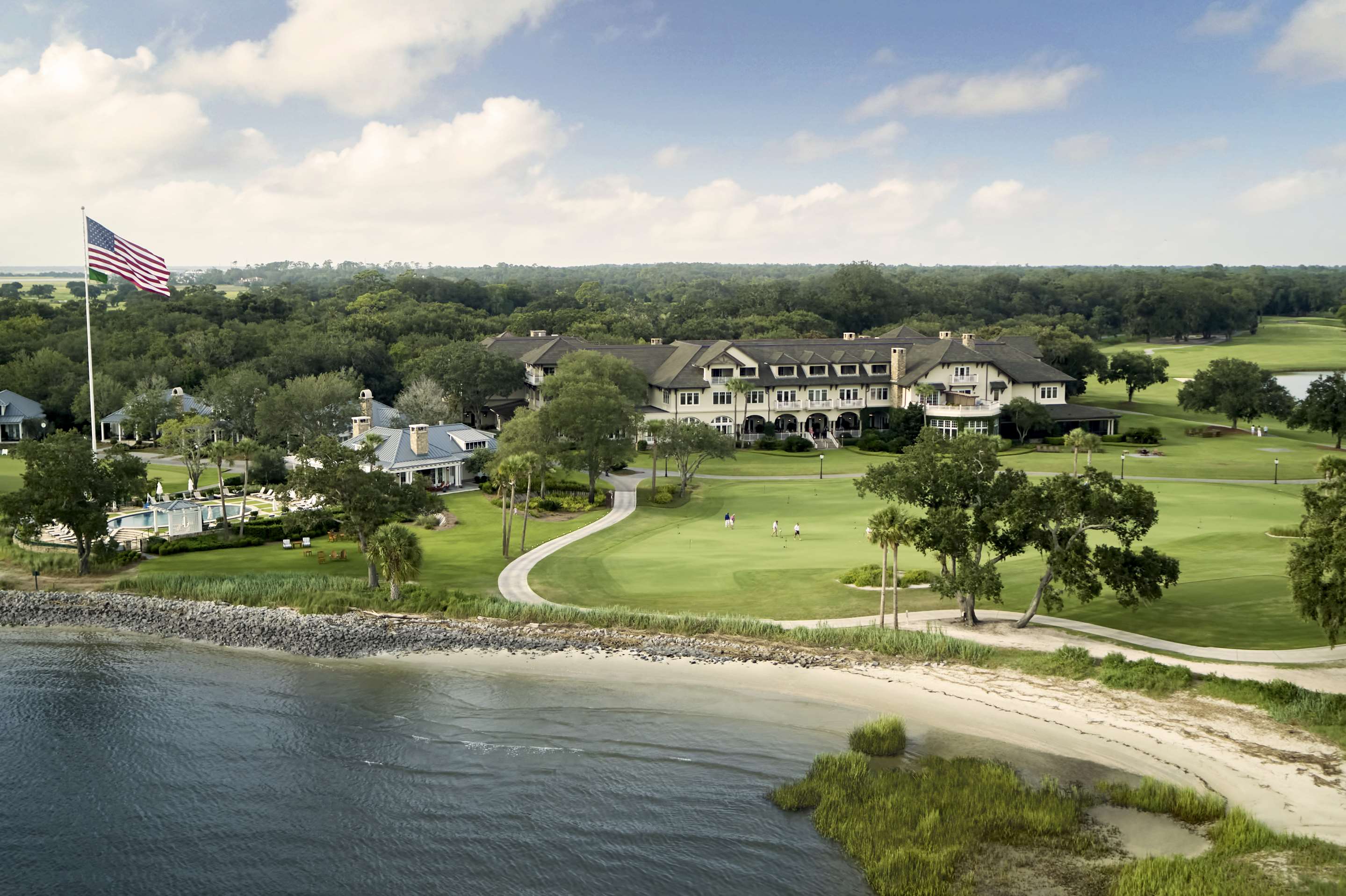 Lodge Aerial | The Lodge At Sea Island