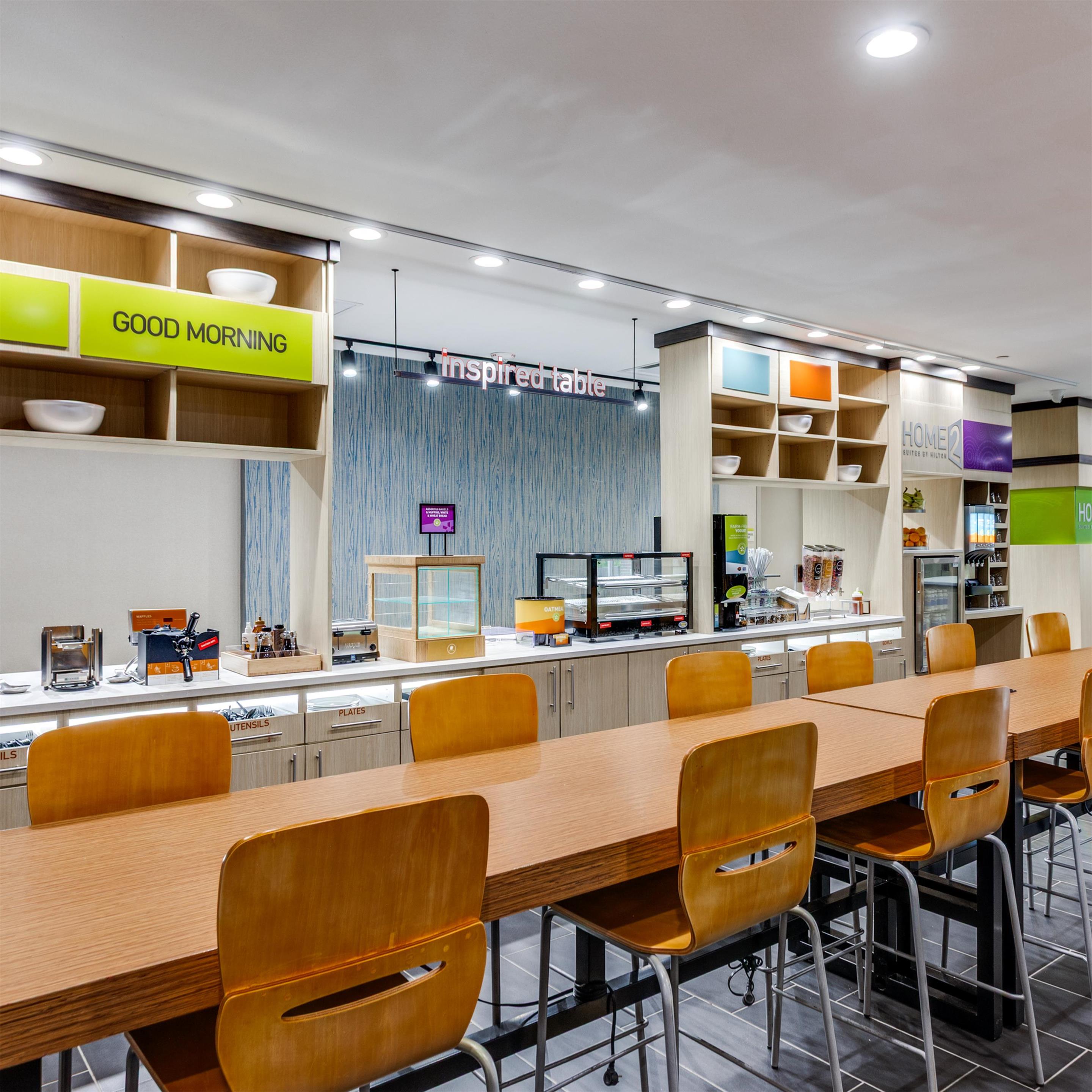 Breakfast Area | Home2 Suites By Hilton Fort Worth Arlington West