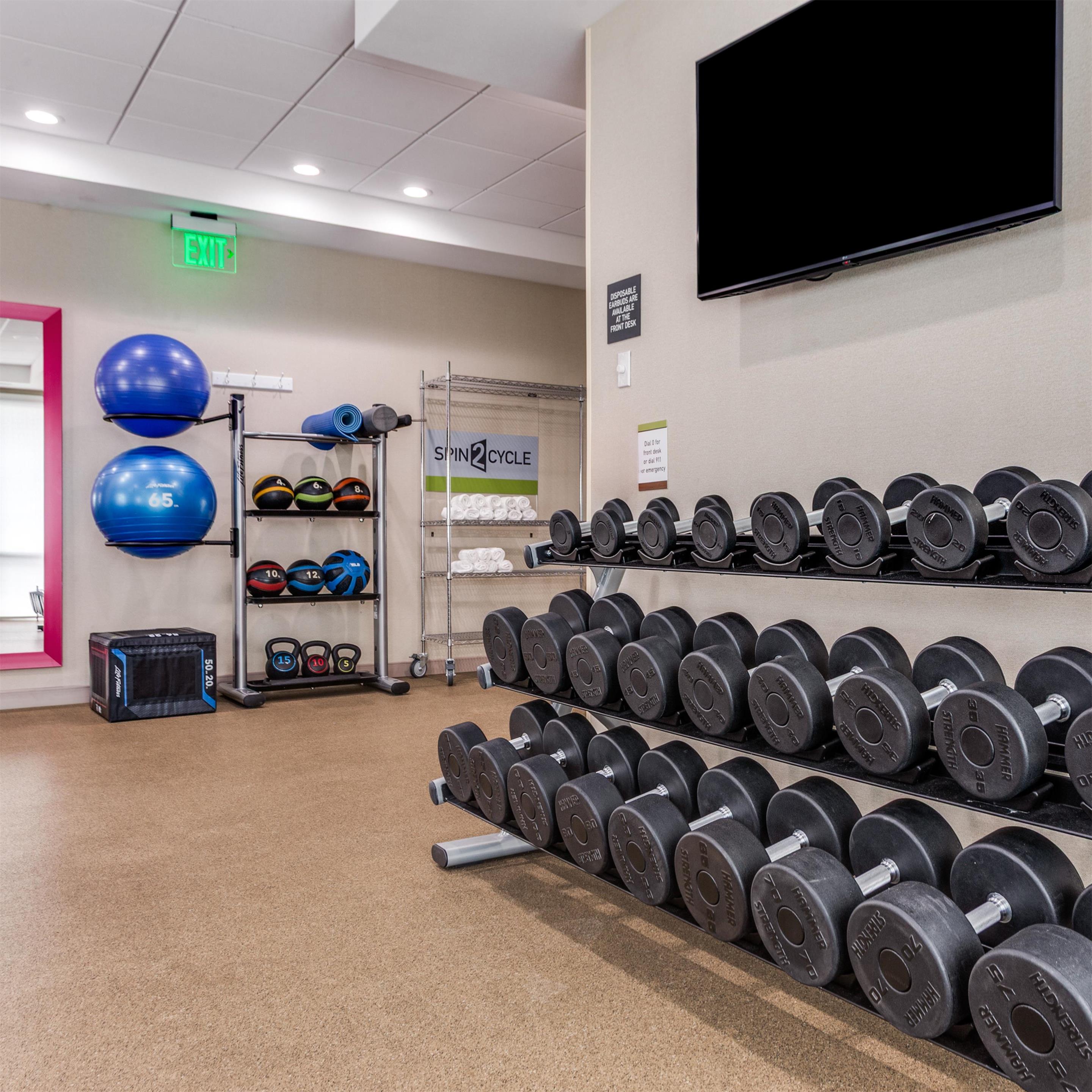 Health club fitness center gym | Home2 Suites By Hilton Fort Worth Arlington West