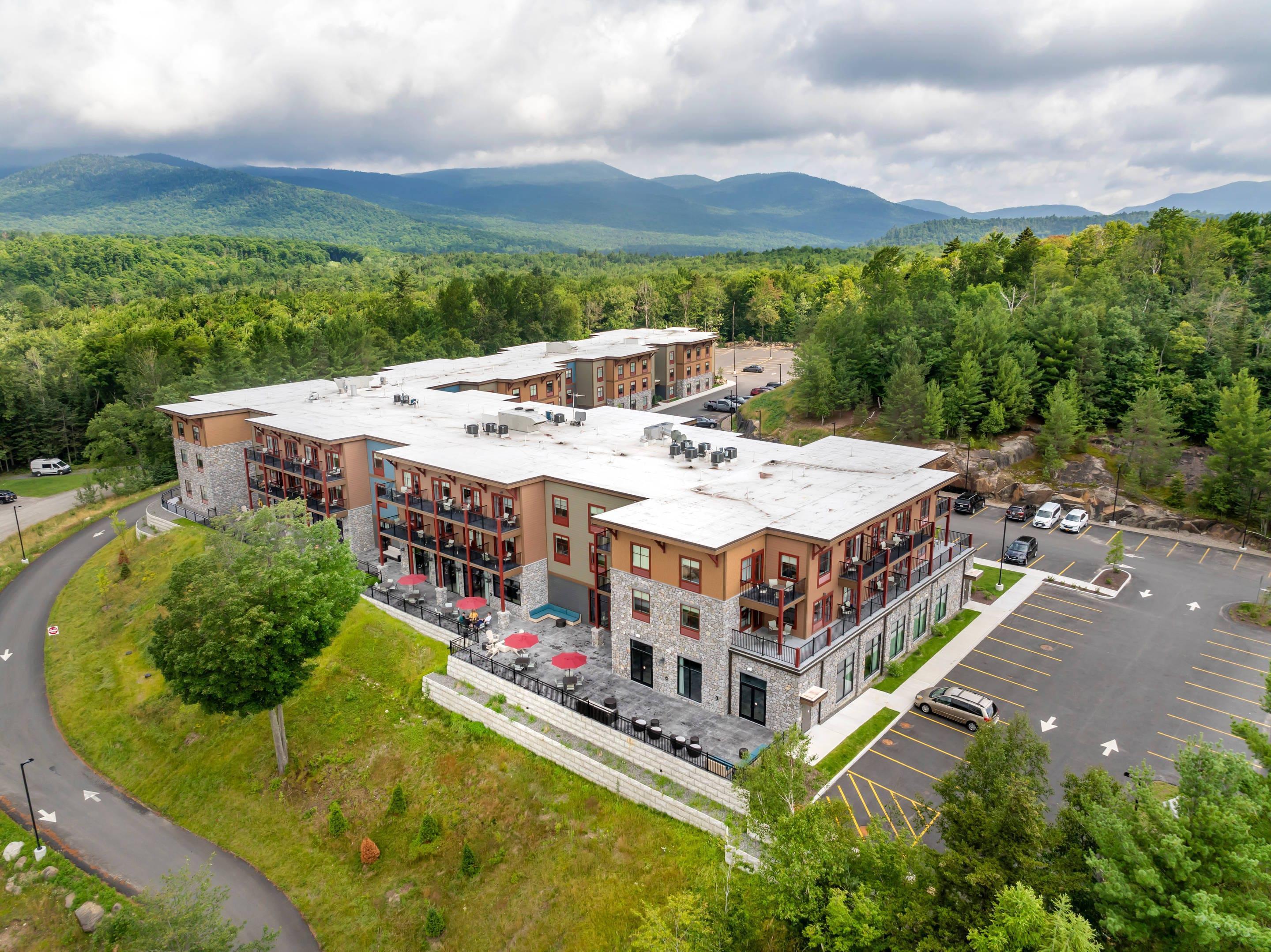 Drone | Cambria Hotel Lake Placid - Lakeside Resort