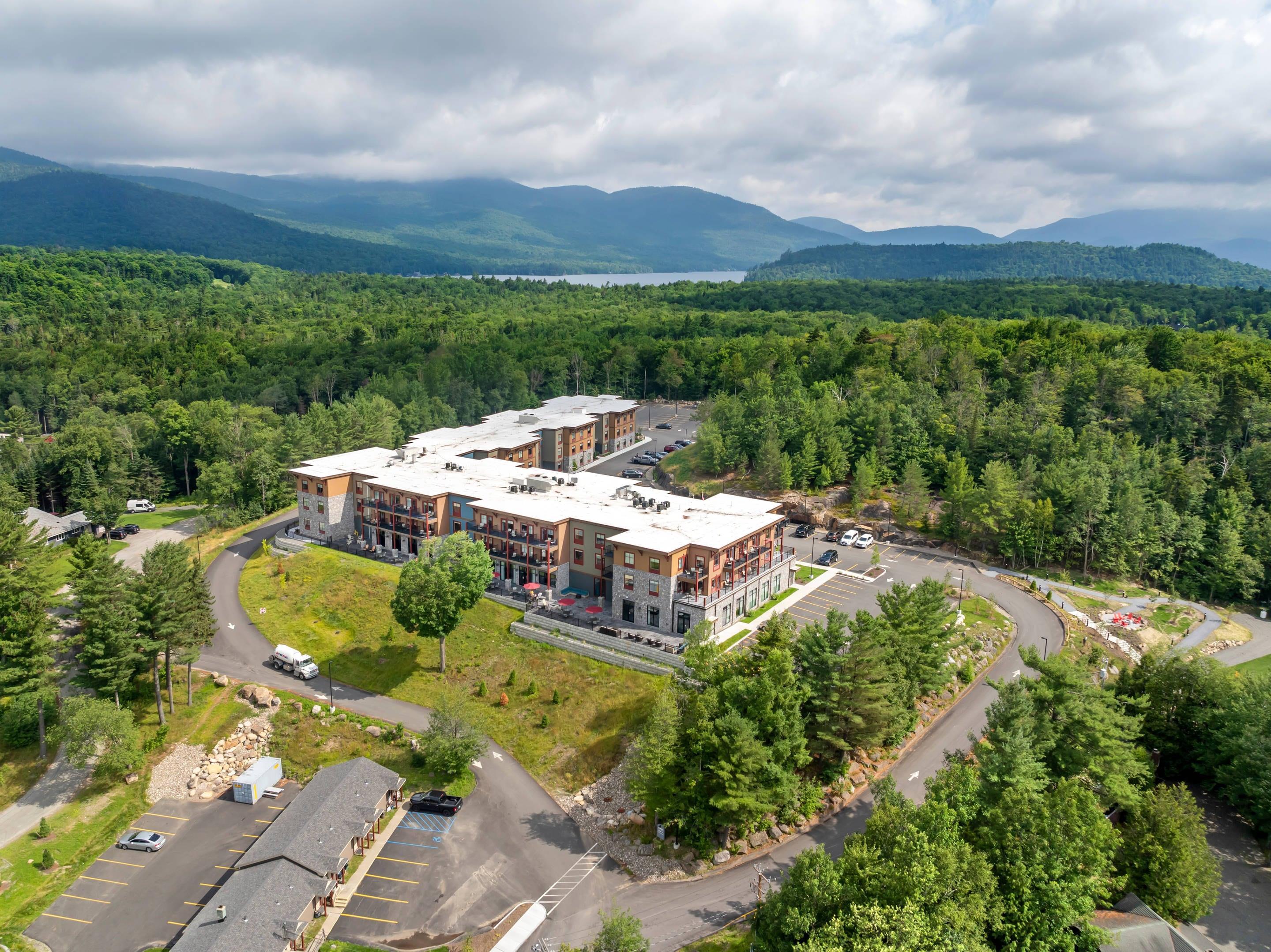 Drone | Cambria Hotel Lake Placid - Lakeside Resort