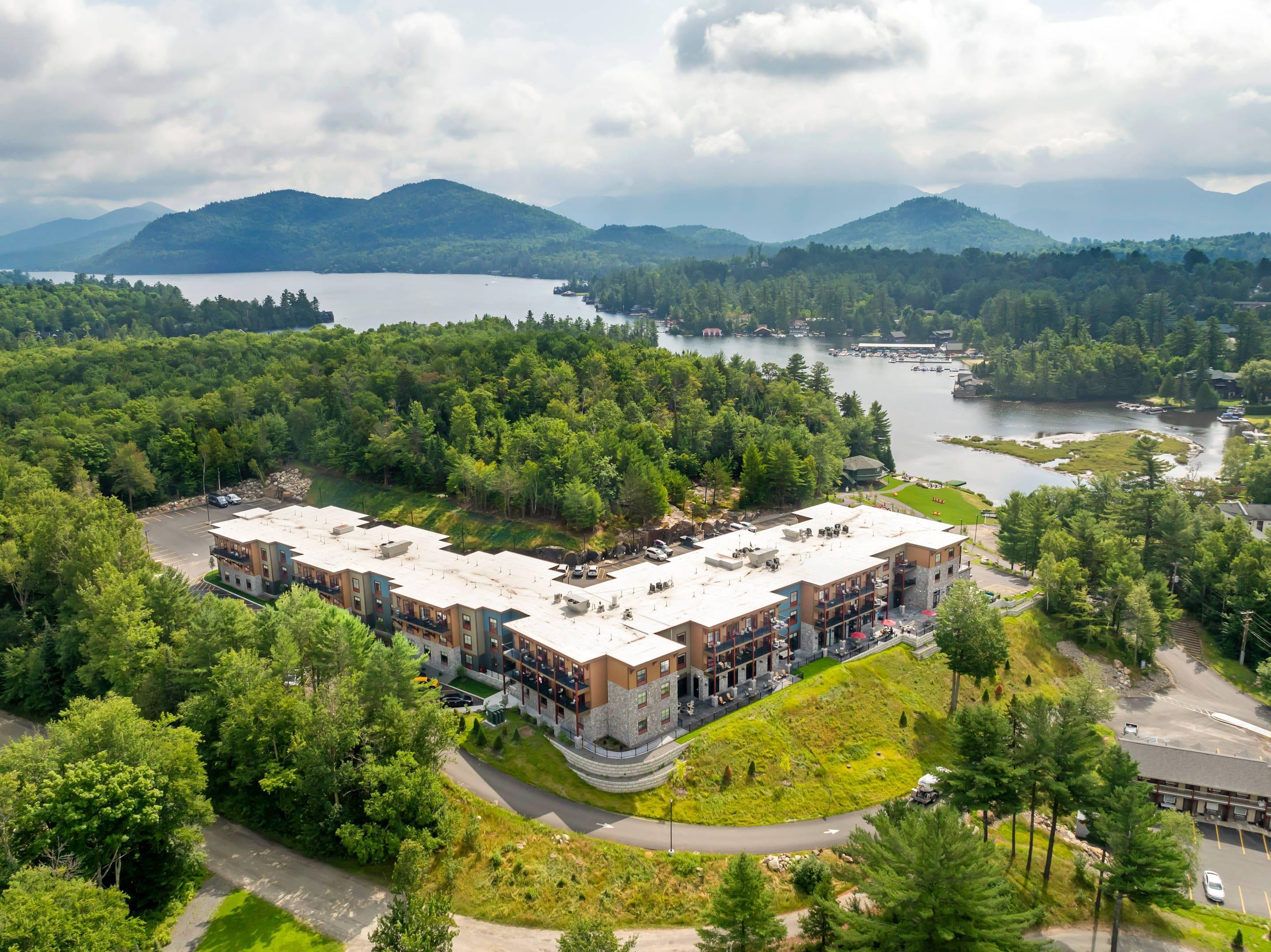 Drone | Cambria Hotel Lake Placid - Lakeside Resort