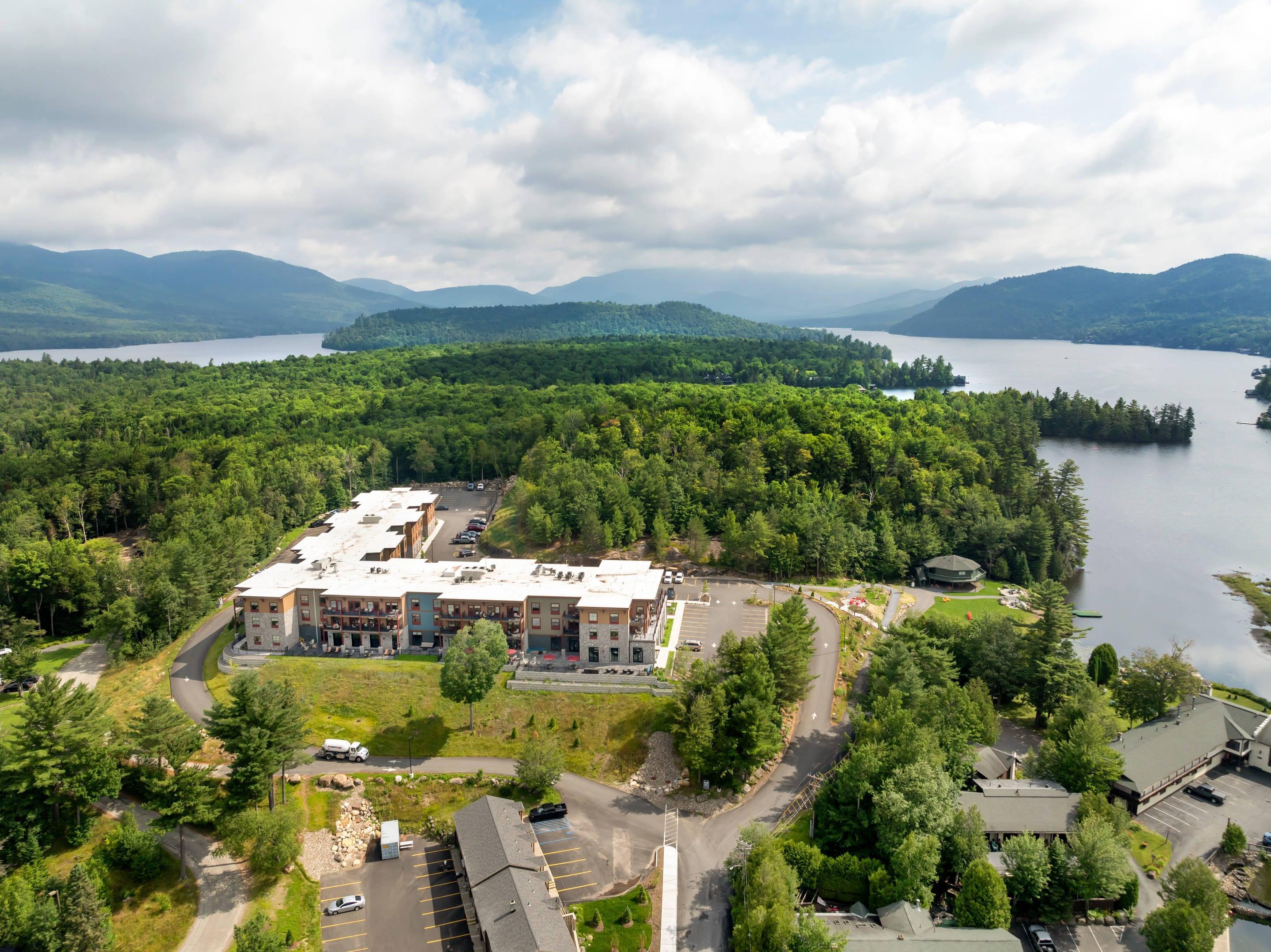 Drone | Cambria Hotel Lake Placid - Lakeside Resort