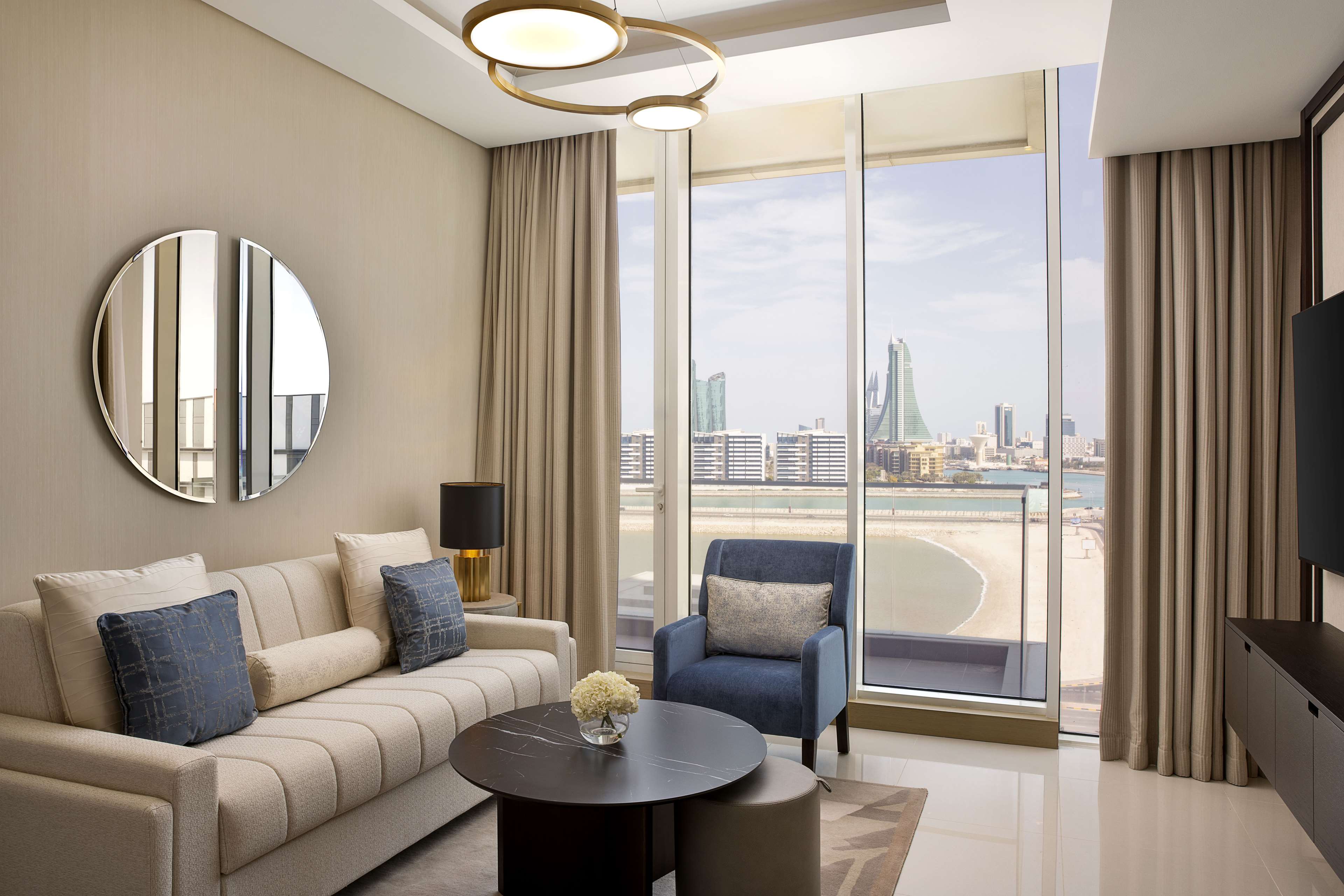Hilton Bahrain City Centre Hotel & Residences Room Type - KING DLX STUDIO-CITY-BALC