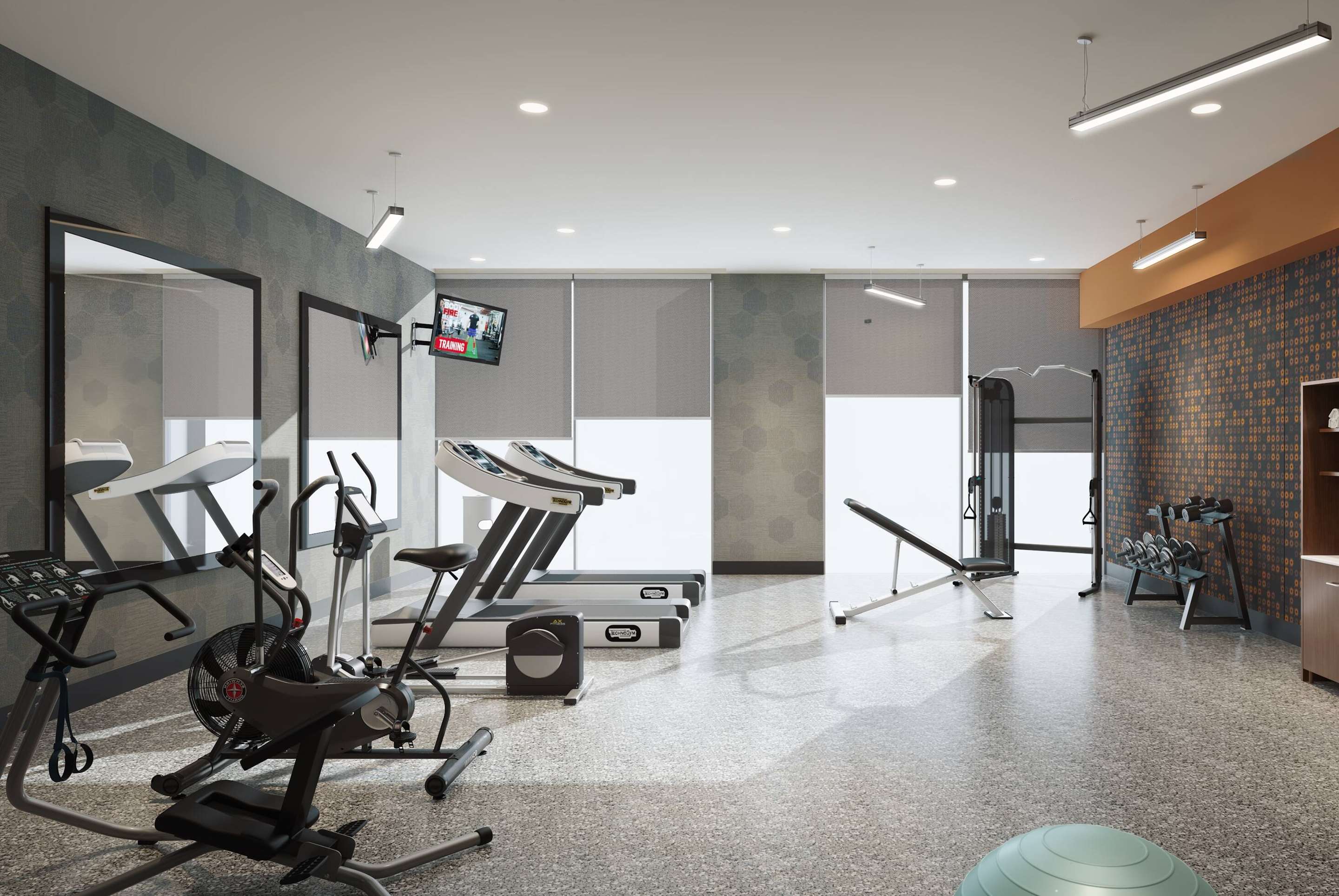 Health club fitness center gym | La Quinta Inn & Suites By Wyndham Mount Laurel / Moorestown