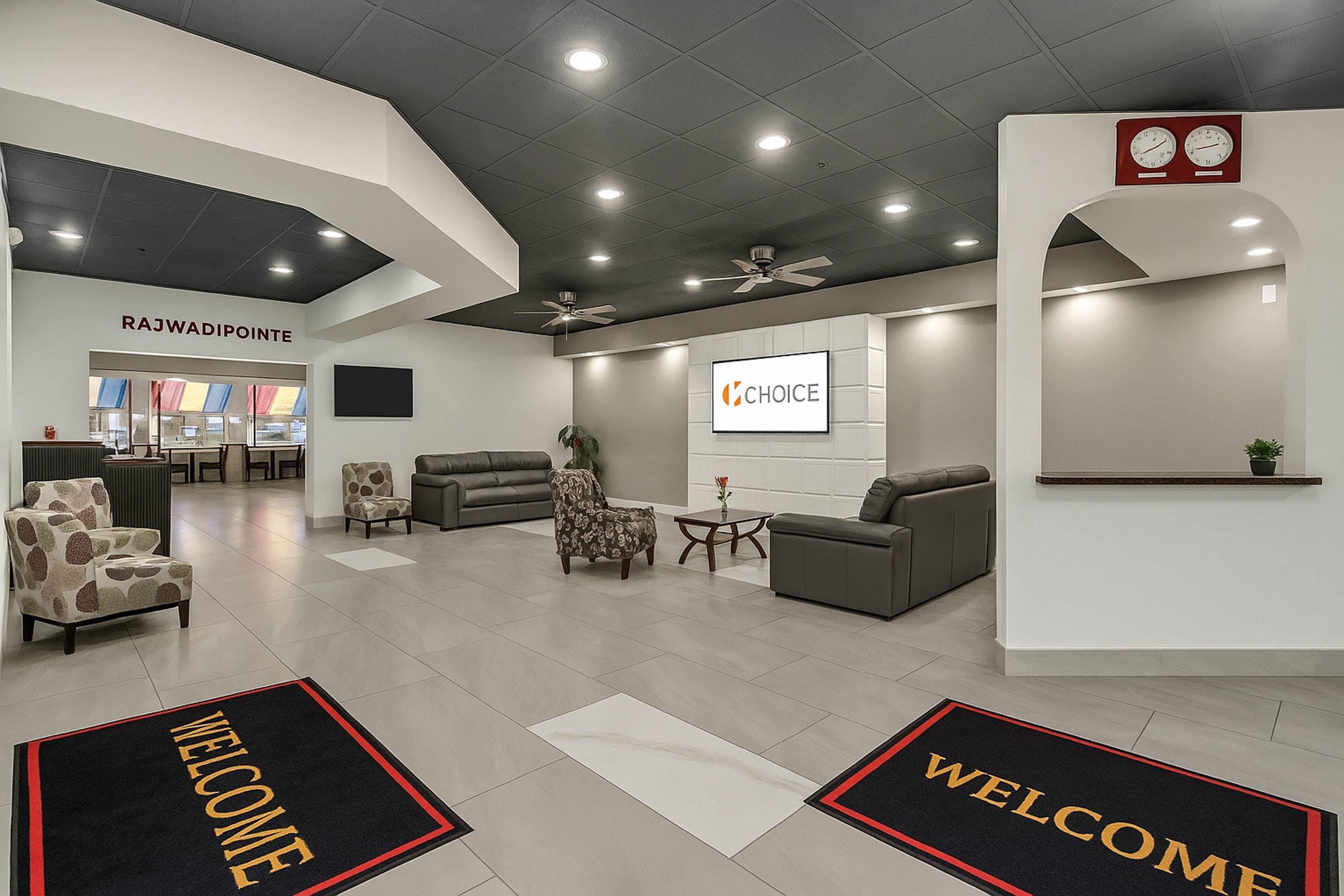 Lobby with sitting area | Suburban Studios Salt Lake City Airport