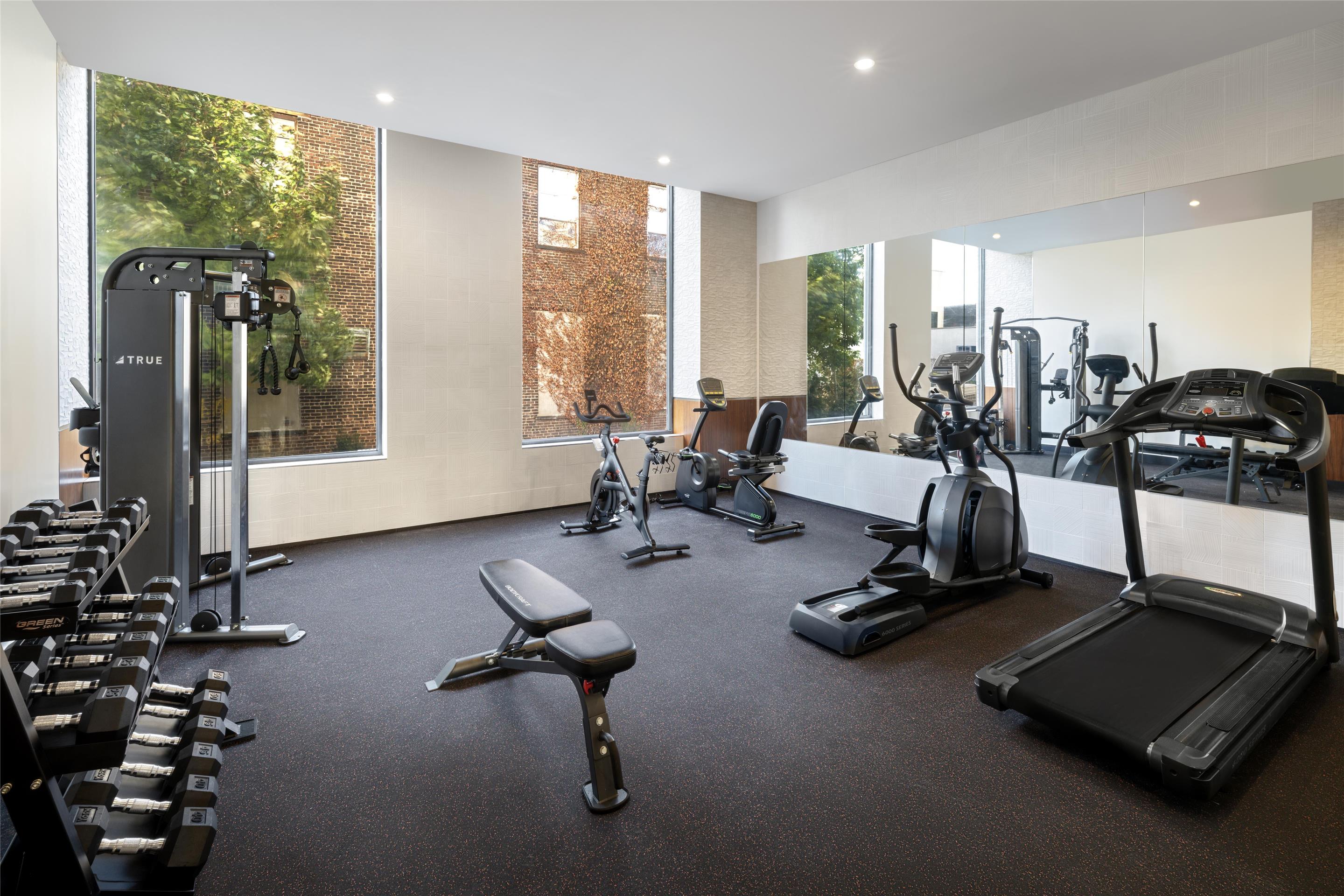 Health club fitness center gym | DoubleTree by Hilton Long Island City, NY