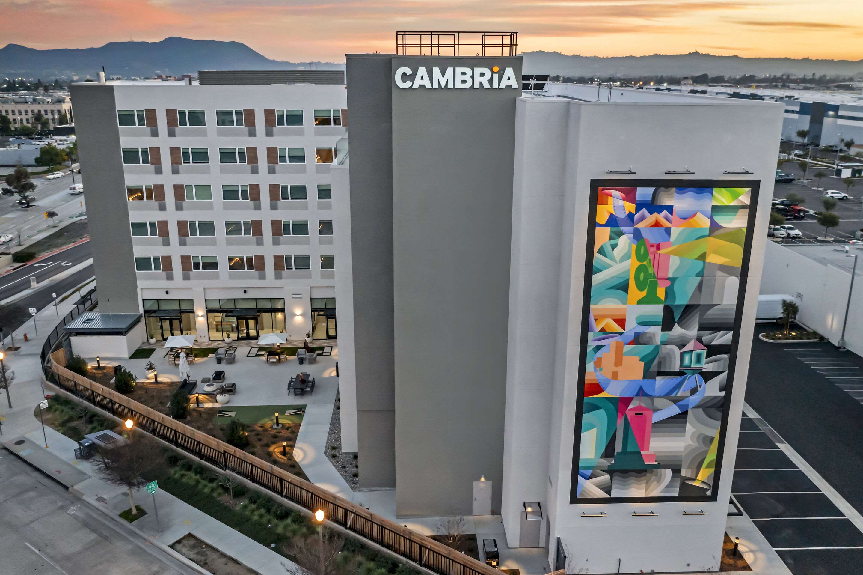 Drone | Cambria Hotel Burbank Airport