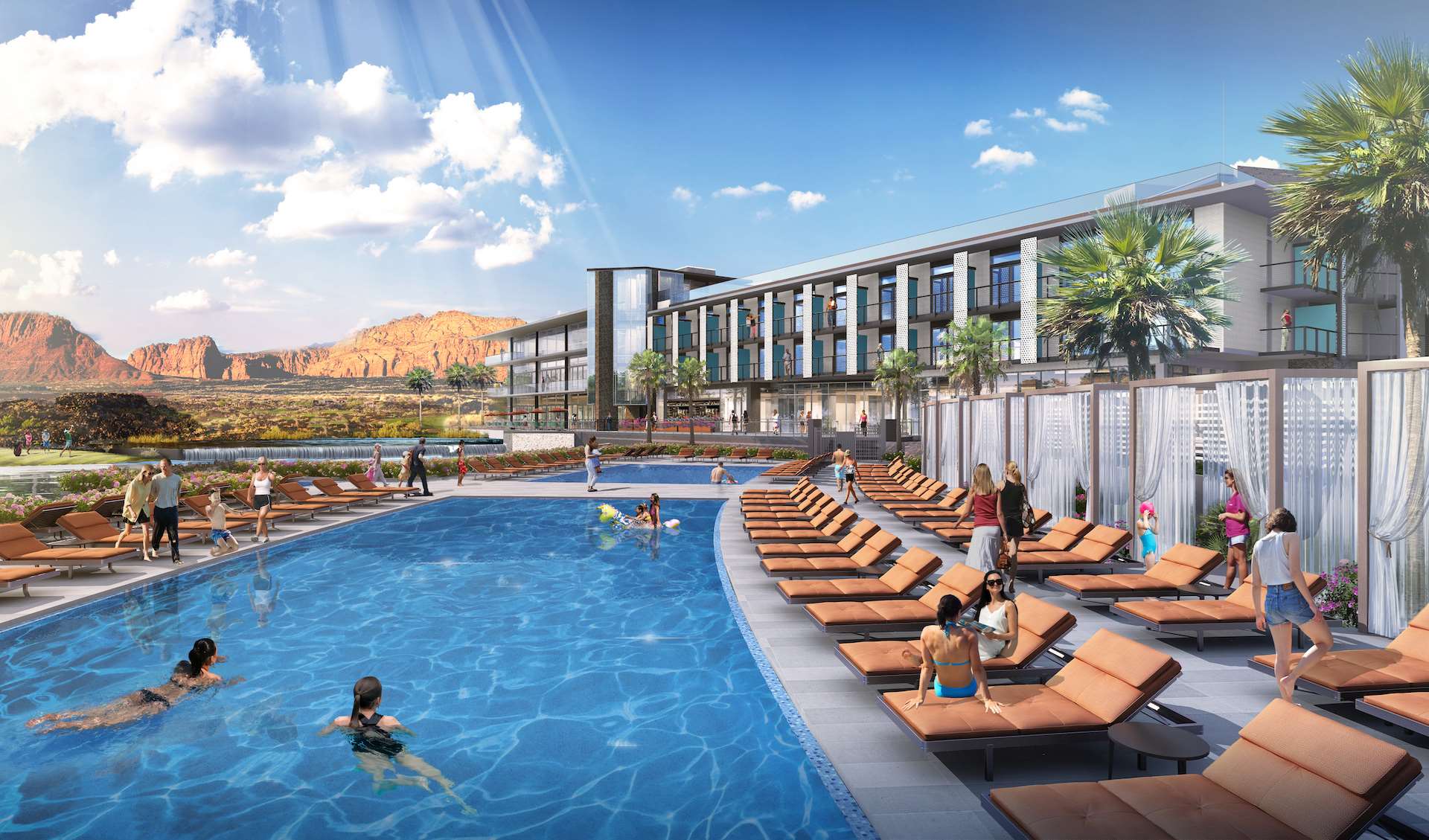 BDR Pool View | Black Desert Resort