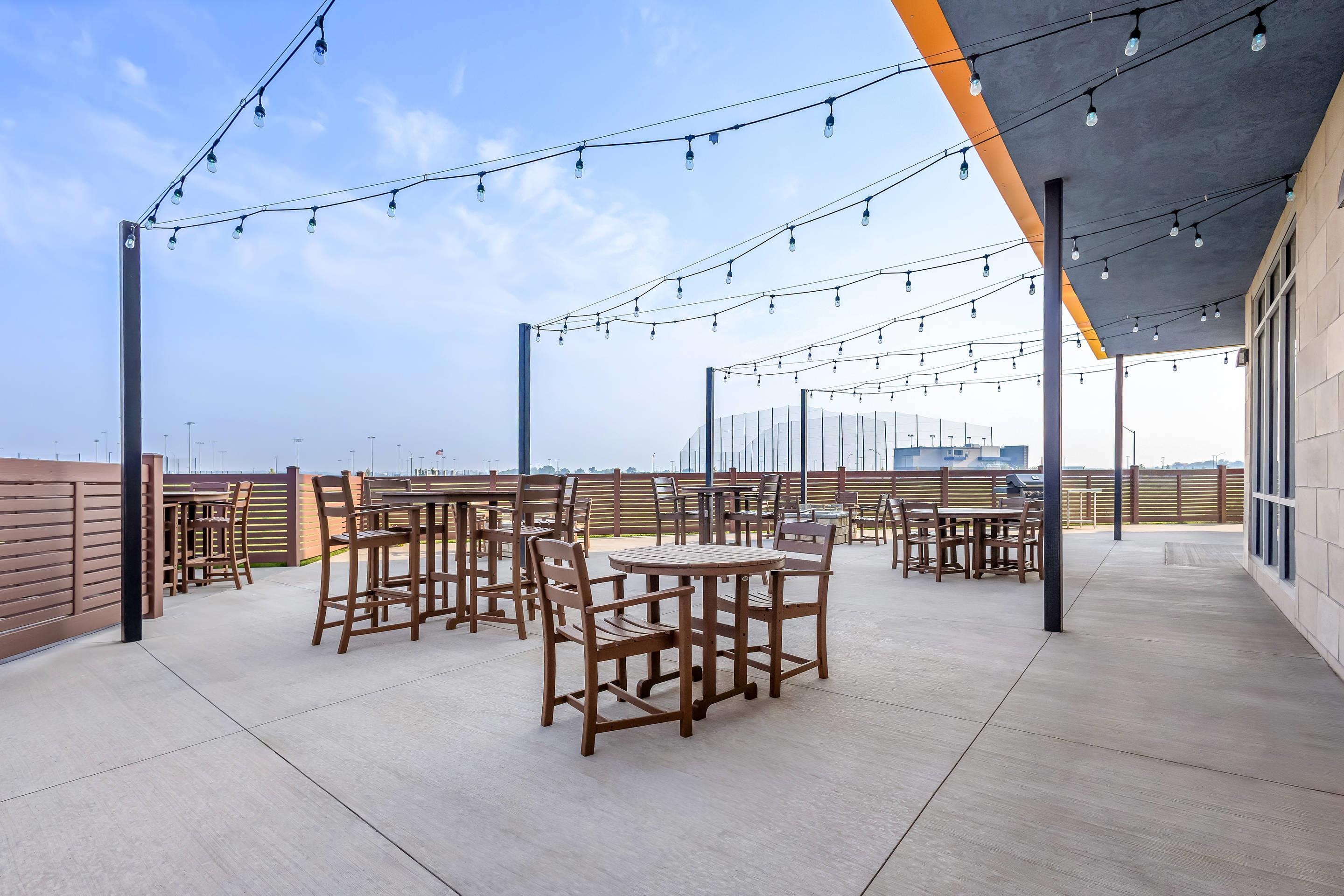 Hotel patio | Comfort Inn & Suites at Sanford Sports Complex