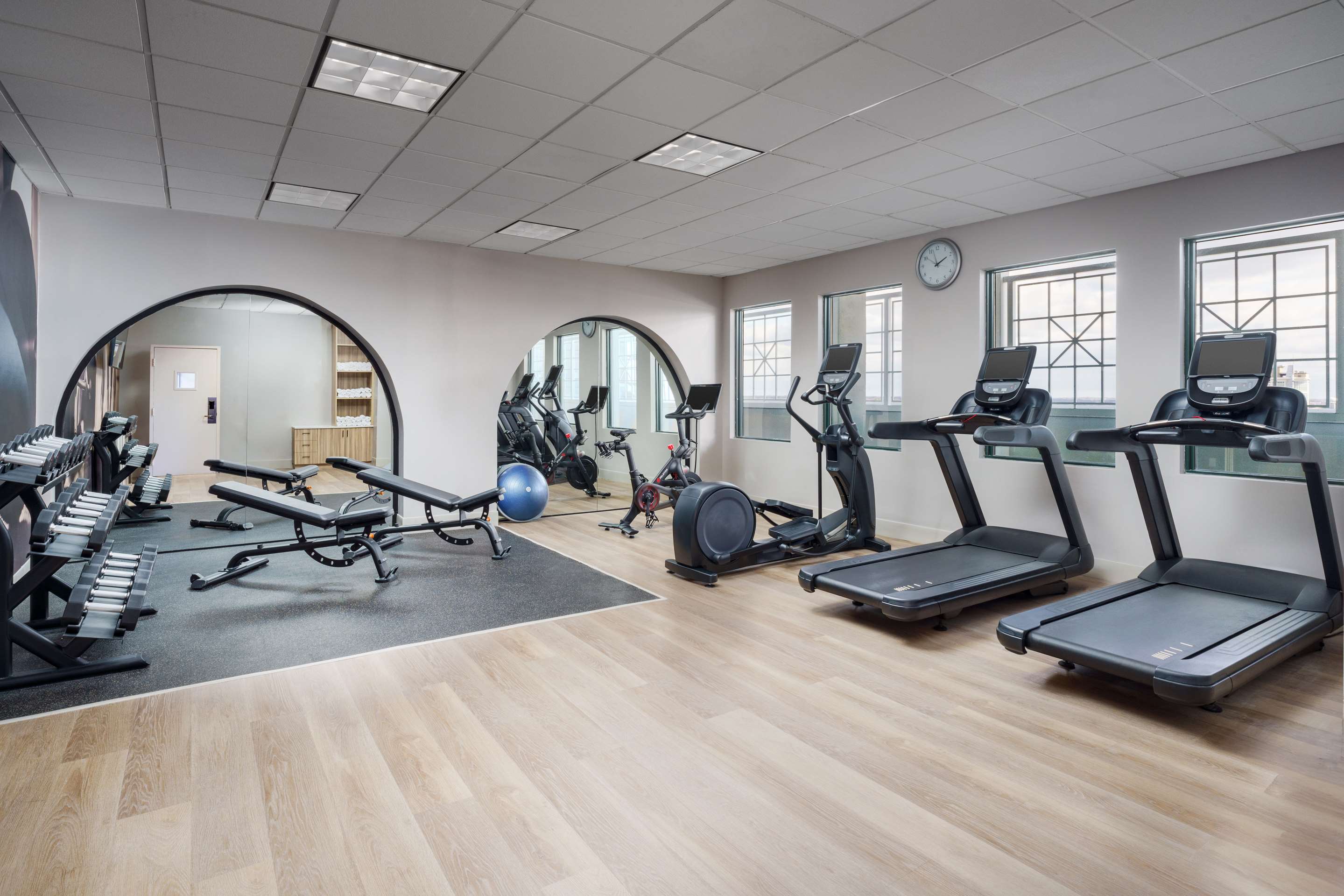 Health club fitness center gym | DoubleTree by Hilton Charlotte City Center