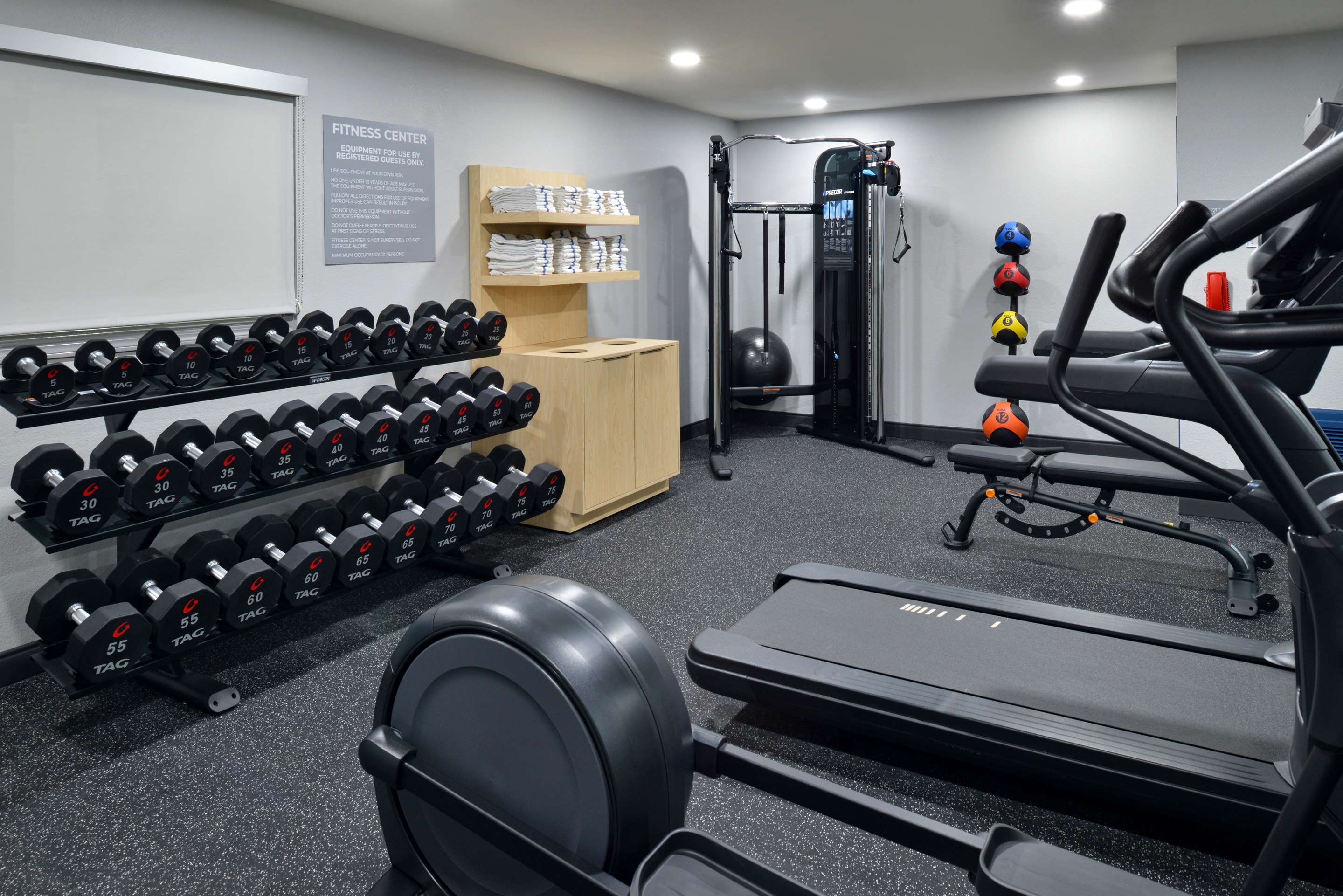 Health club fitness center gym | Spark by Hilton Dallas Market Center