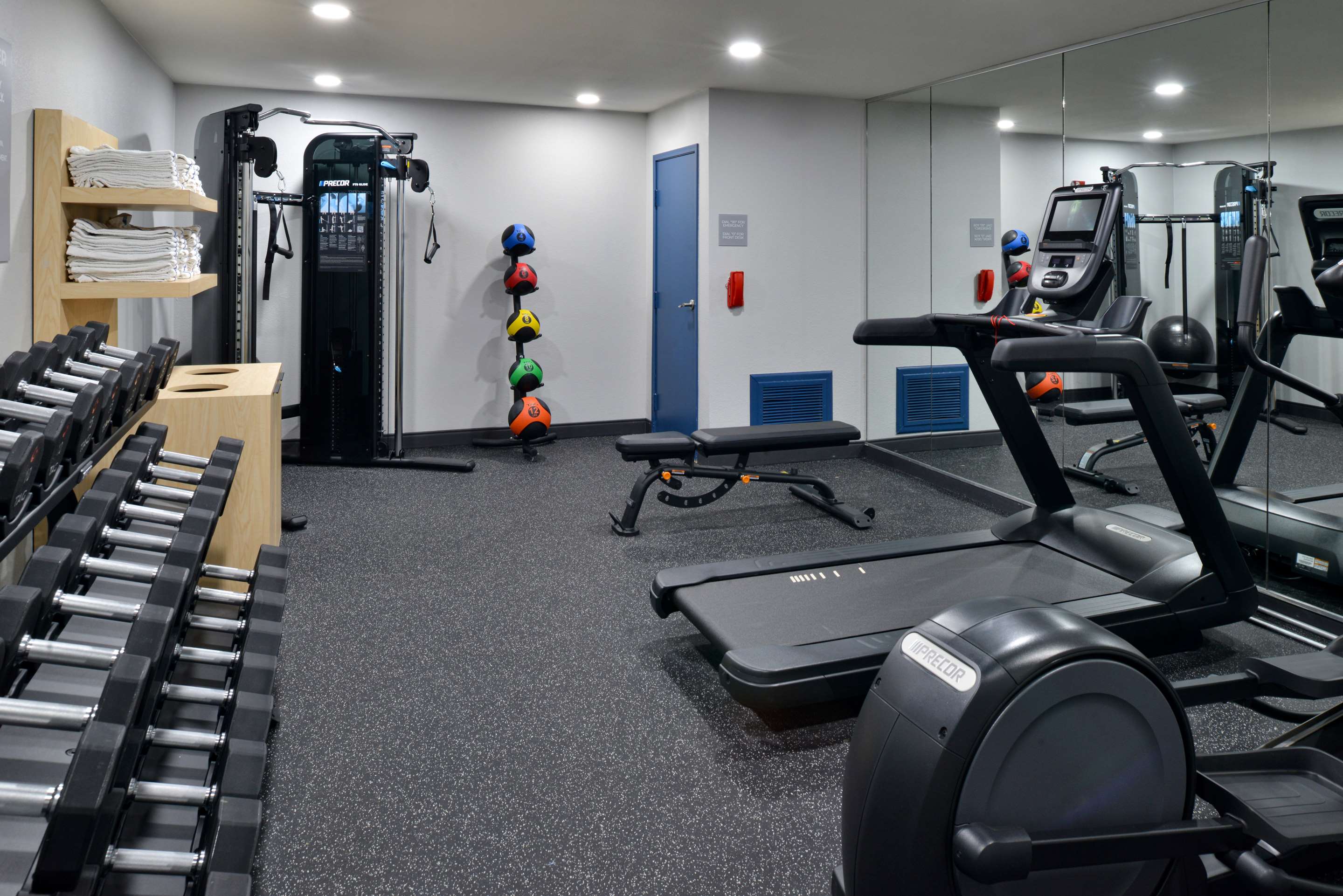 Health club fitness center gym | Spark by Hilton Dallas Market Center