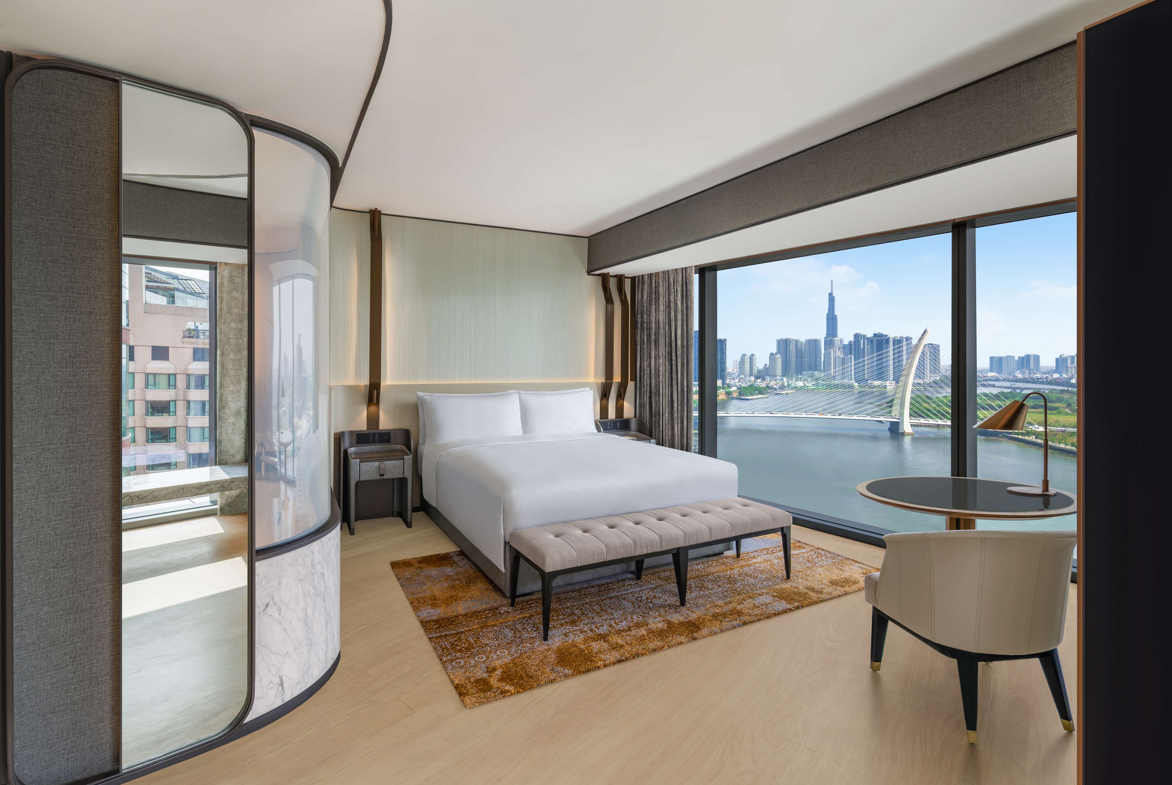 Hilton Saigon Room Type - KING DLX COR SUITE RIVERVW