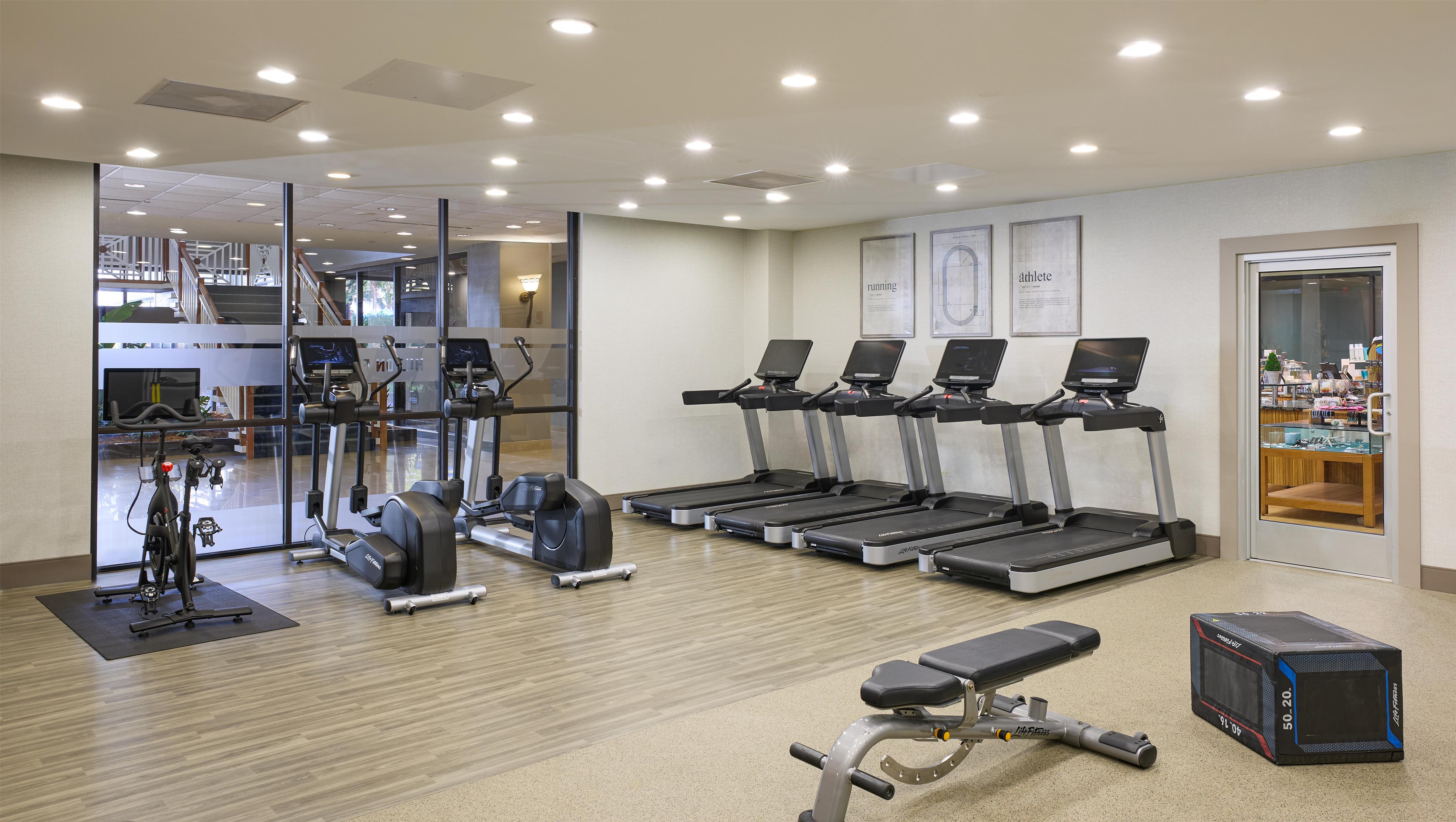 Health club fitness center gym | Hilton Beachfront Resort & Spa Hilton Head Island
