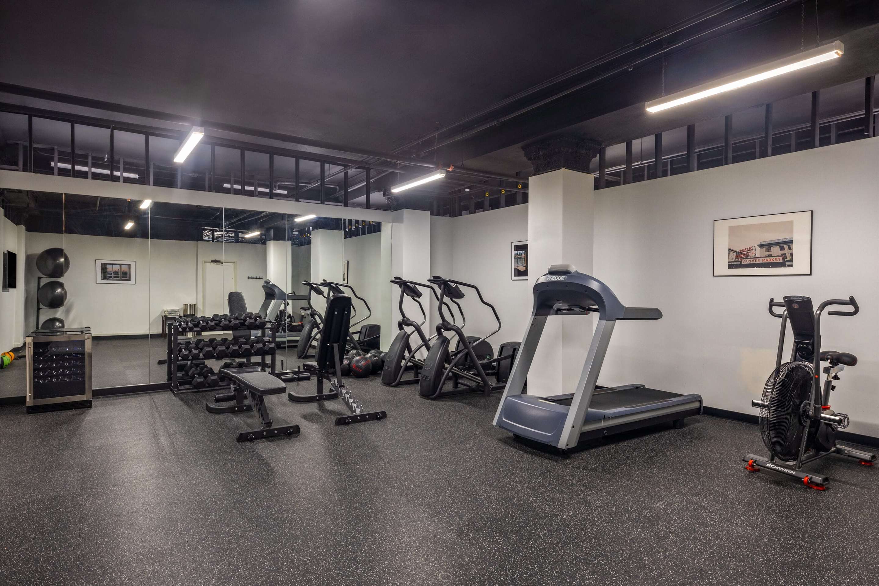 Health club fitness center gym | Reside Seattle Downtown, a Wyndham Residence