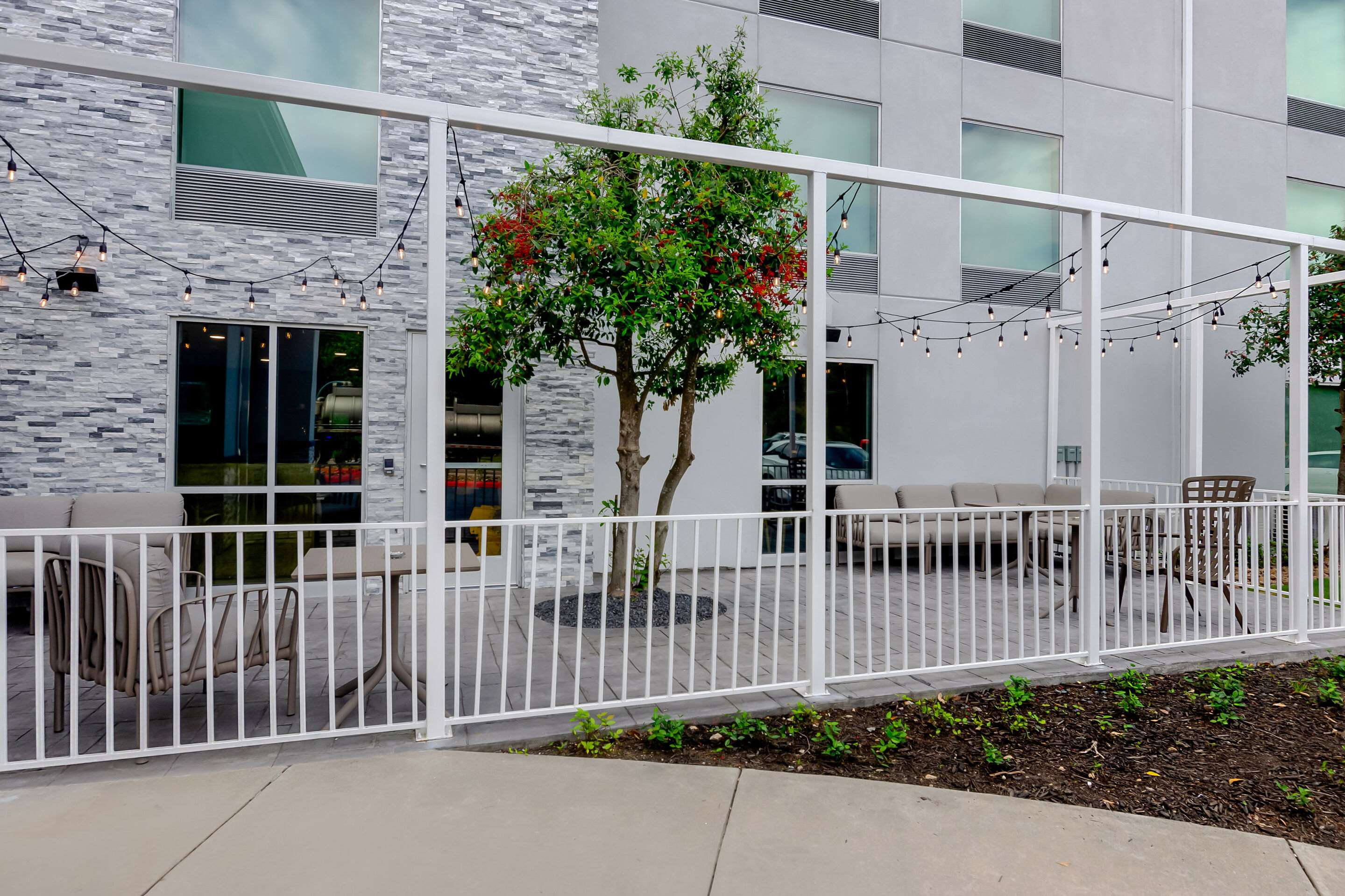Hotel patio