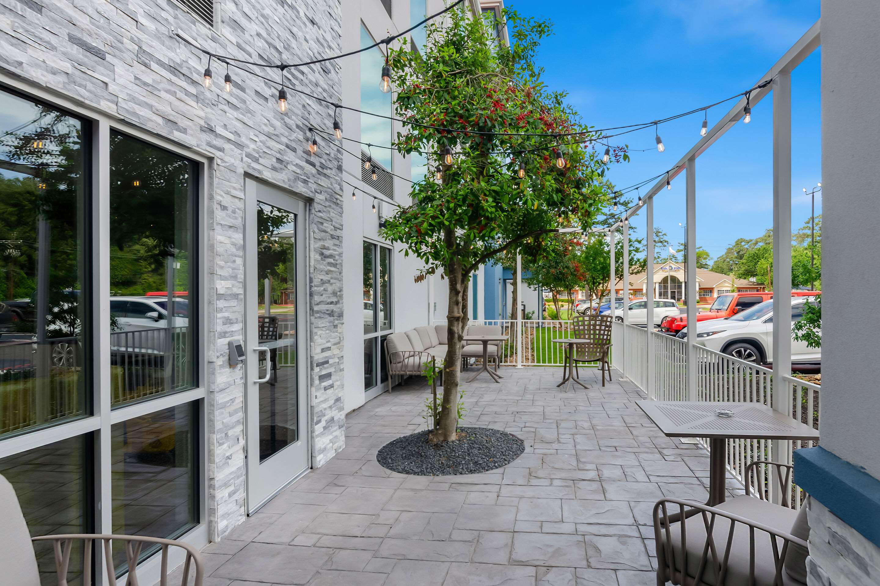 Hotel patio